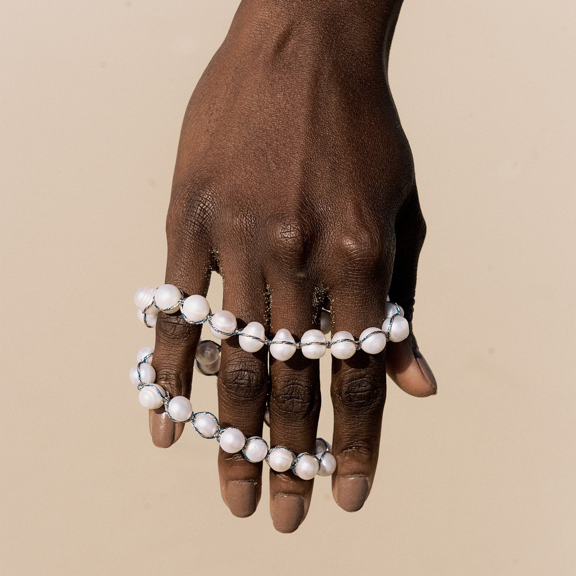 Anar Wrist Strap in Rose Gold Ocean