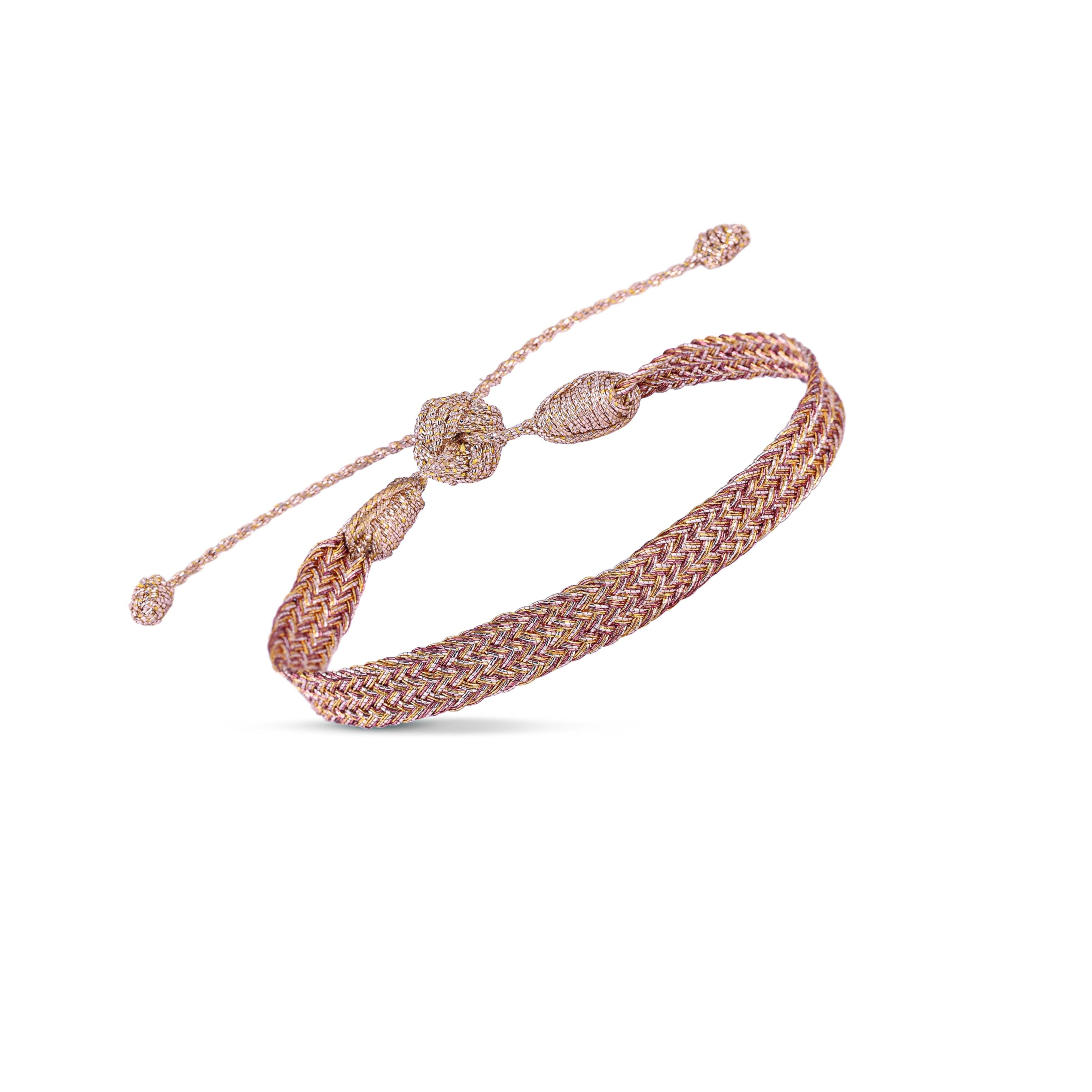 Ania n°1 Bracelet in Rose Gold Amber Mahogany