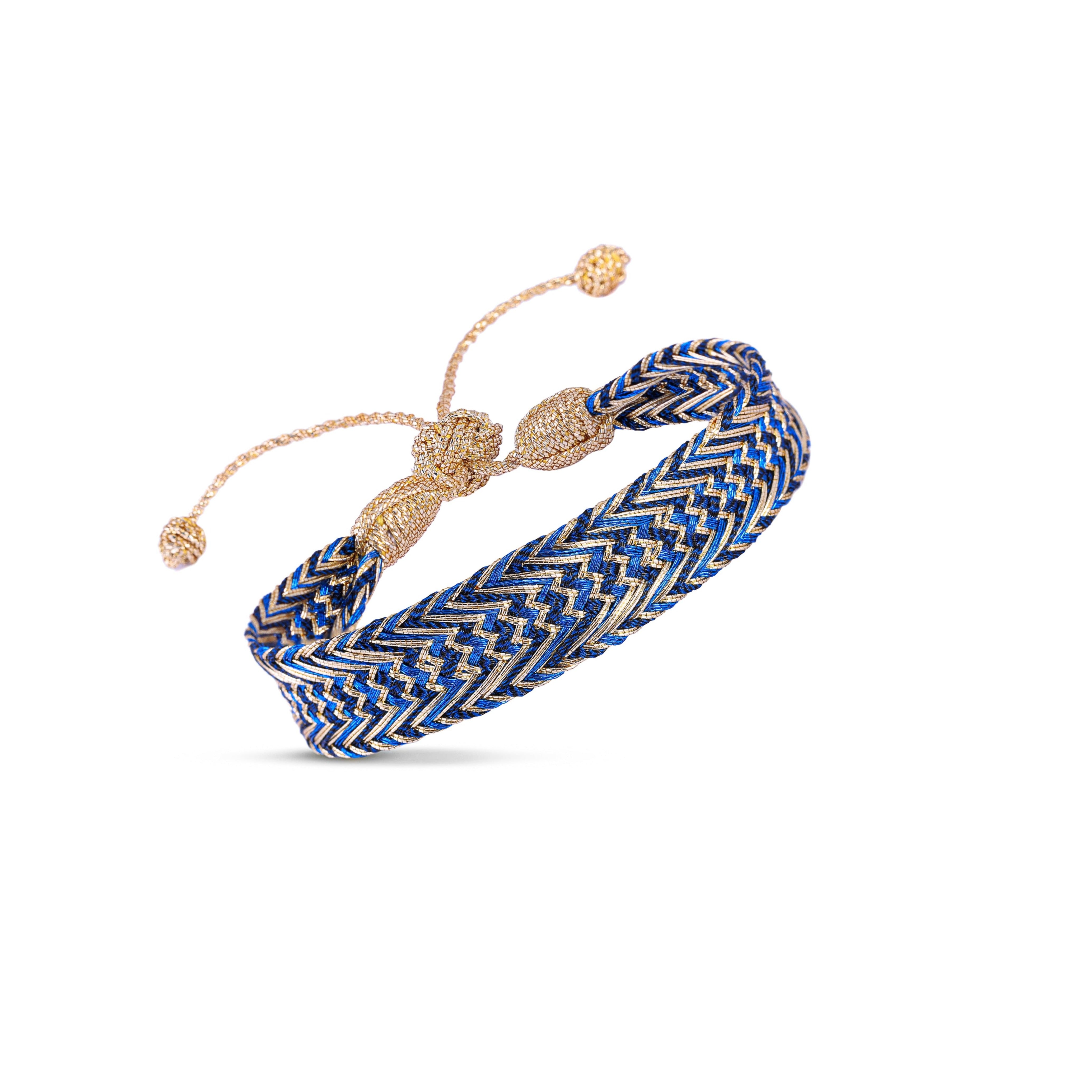 Nerry n°2 Bracelet Gold Bright Blue