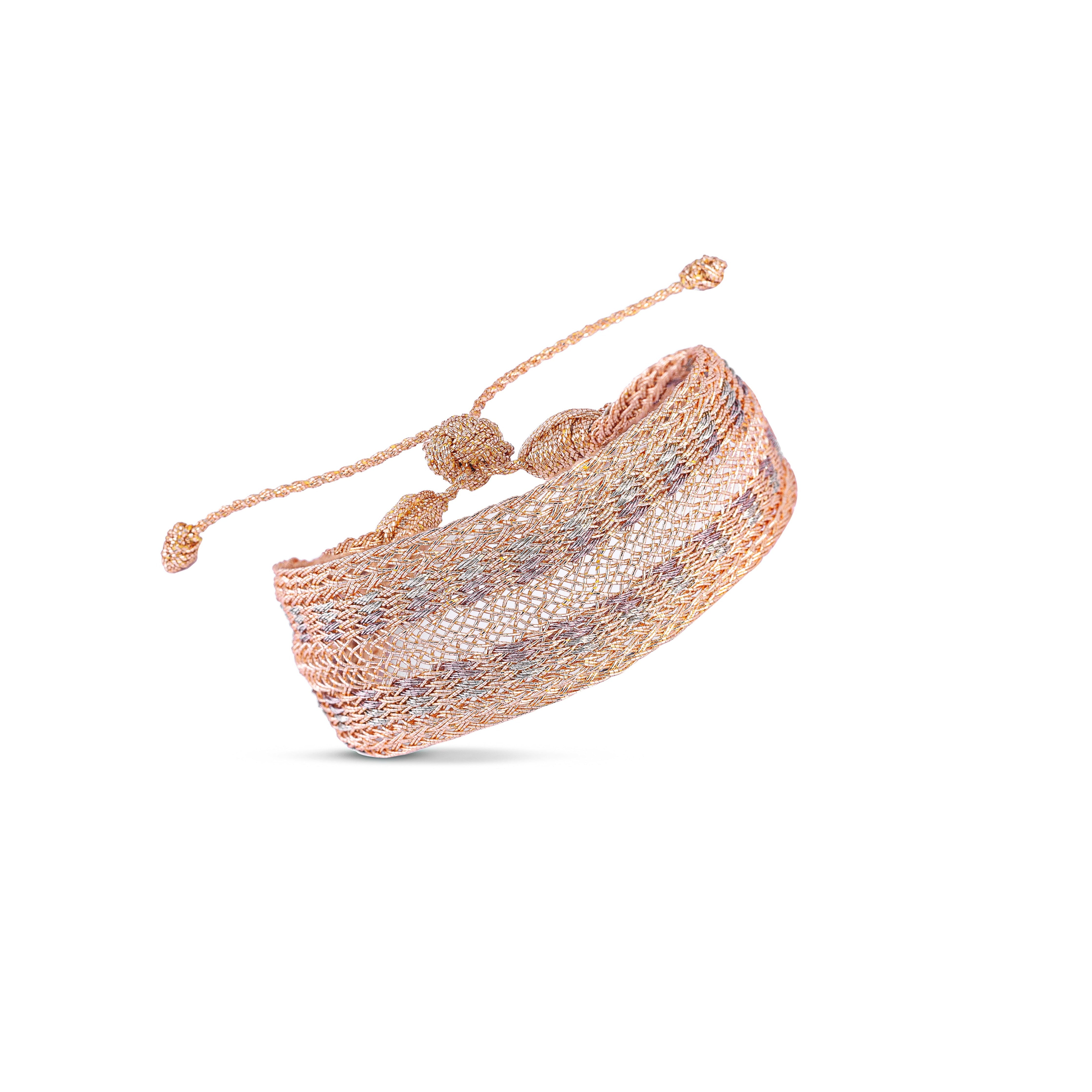 Maxi Yula n°2 Bracelet in Peach Pastel