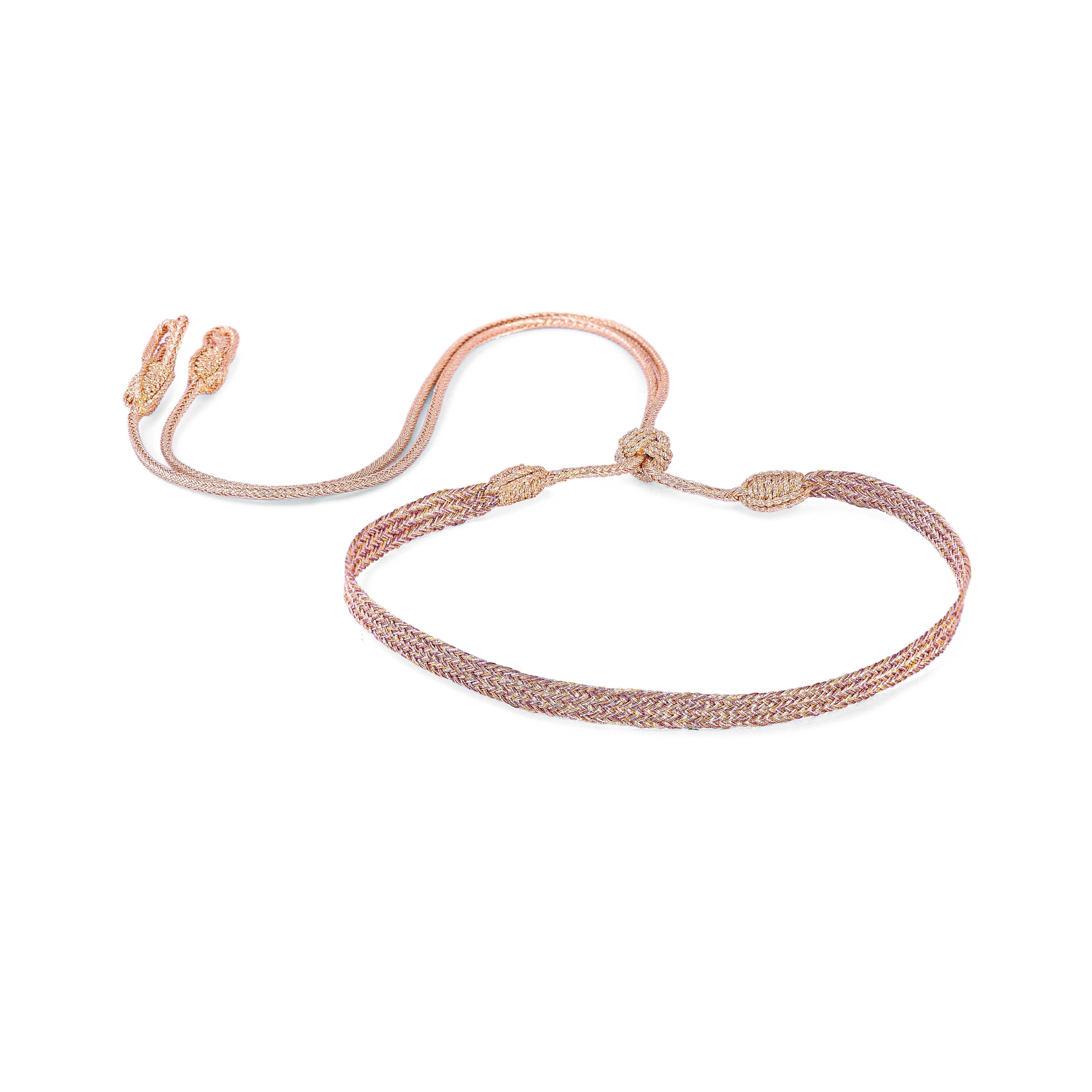 Ania n°1 Choker in Peach Amber Mahogany