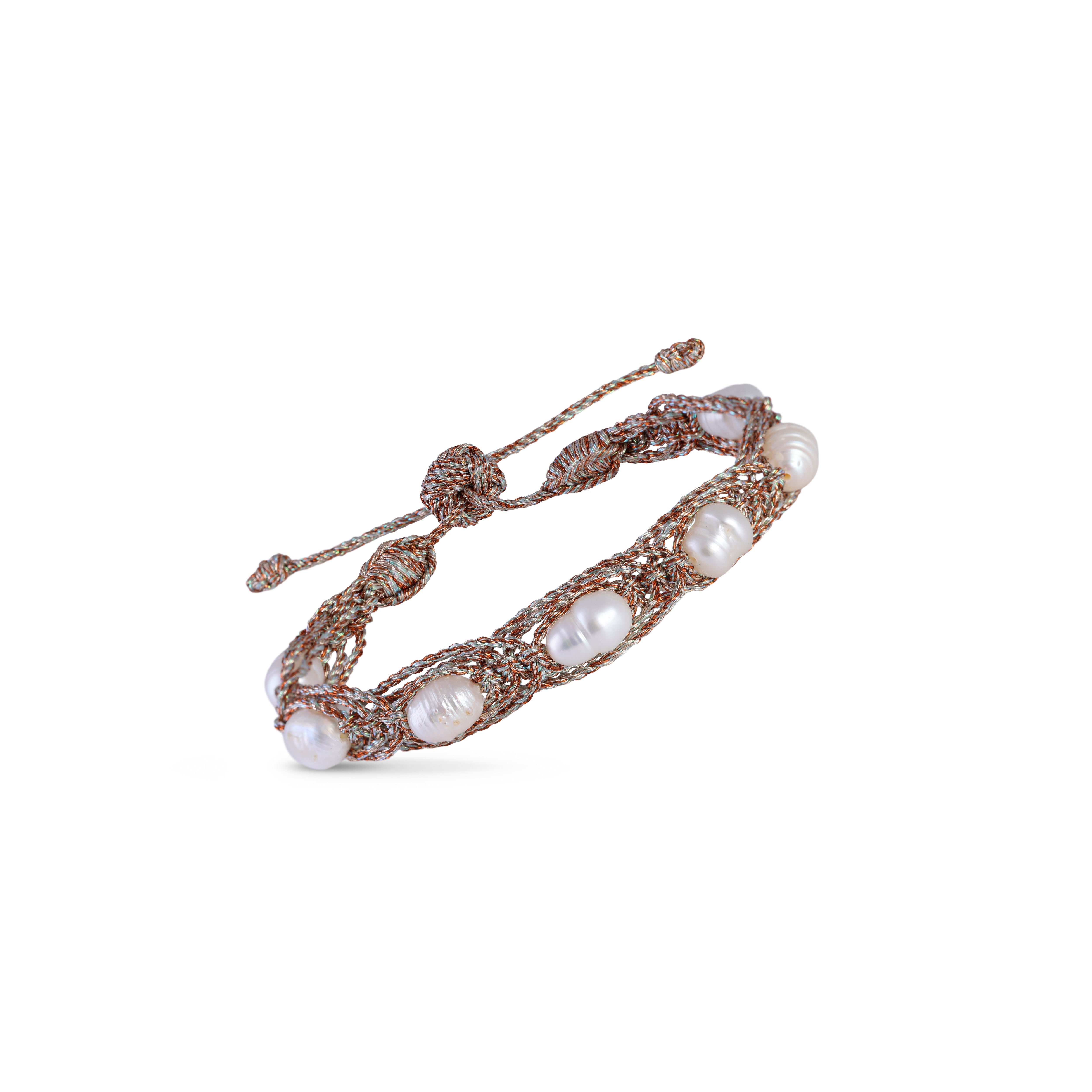 Maxi Anara nº1 bracelet in Rose Gold Seafoam Toffee