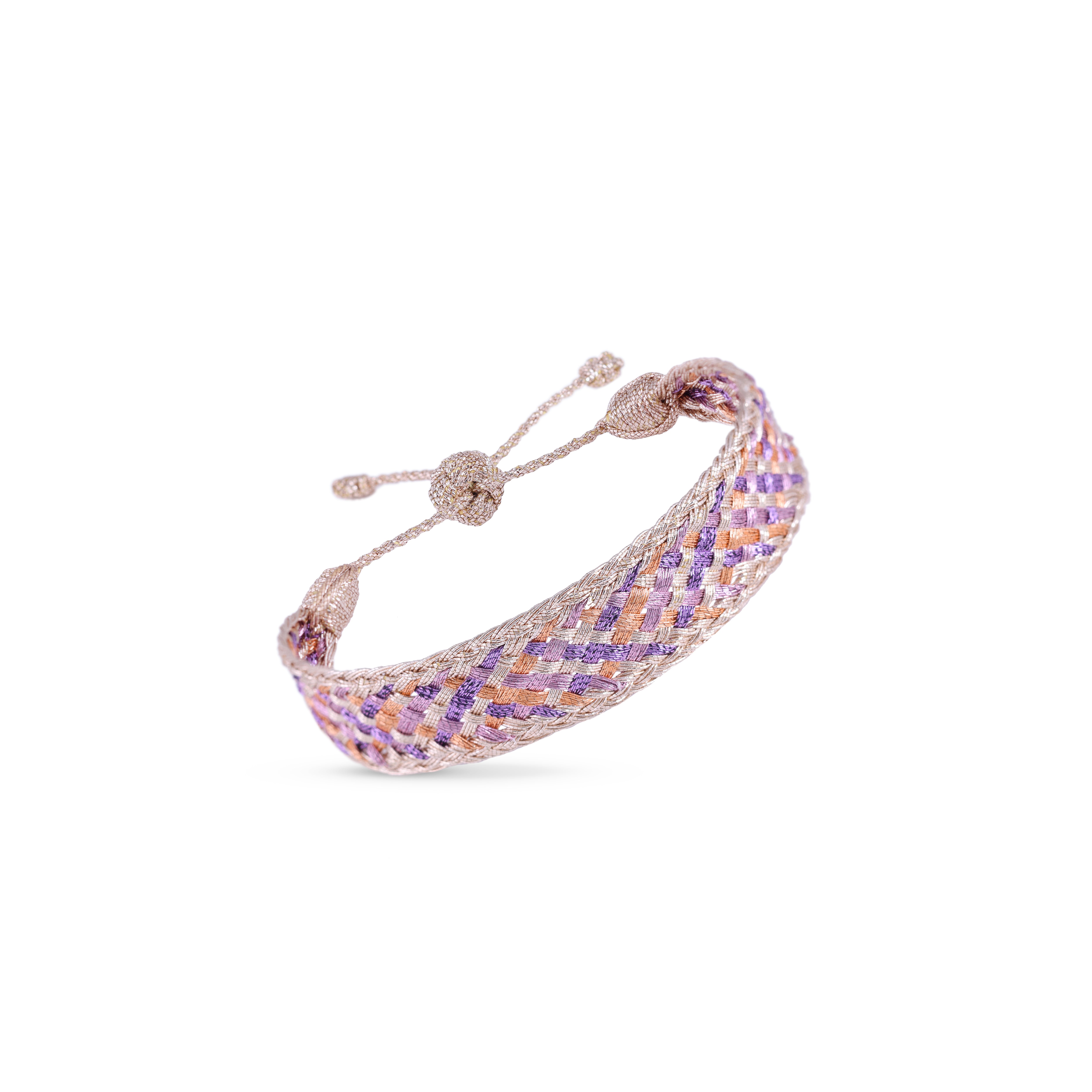 Maxi Box nº2 Bracelet in Rose Gold Amethyst