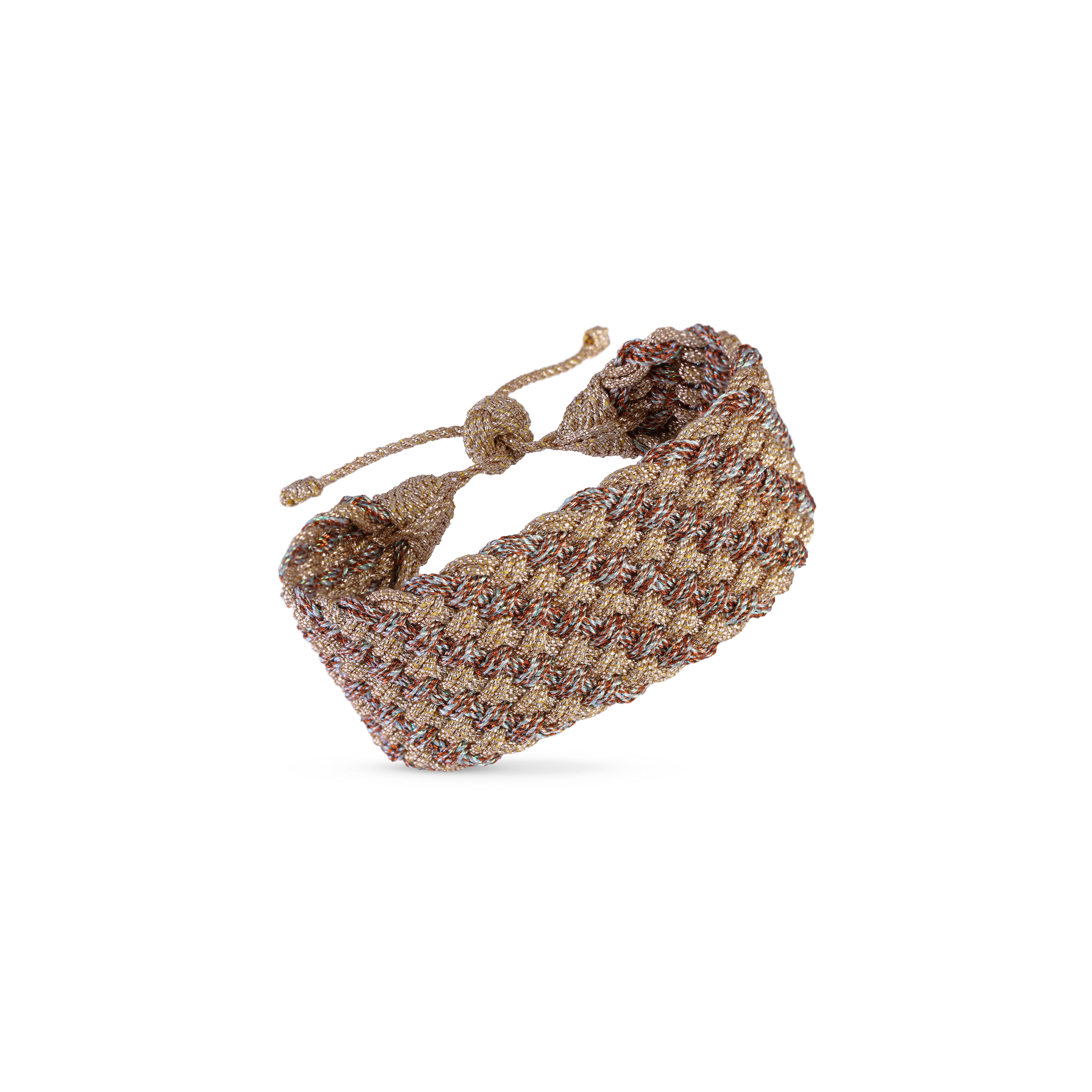 Maxi Diyah nº2 Bracelet in Rose Gold Seafoam Toffee