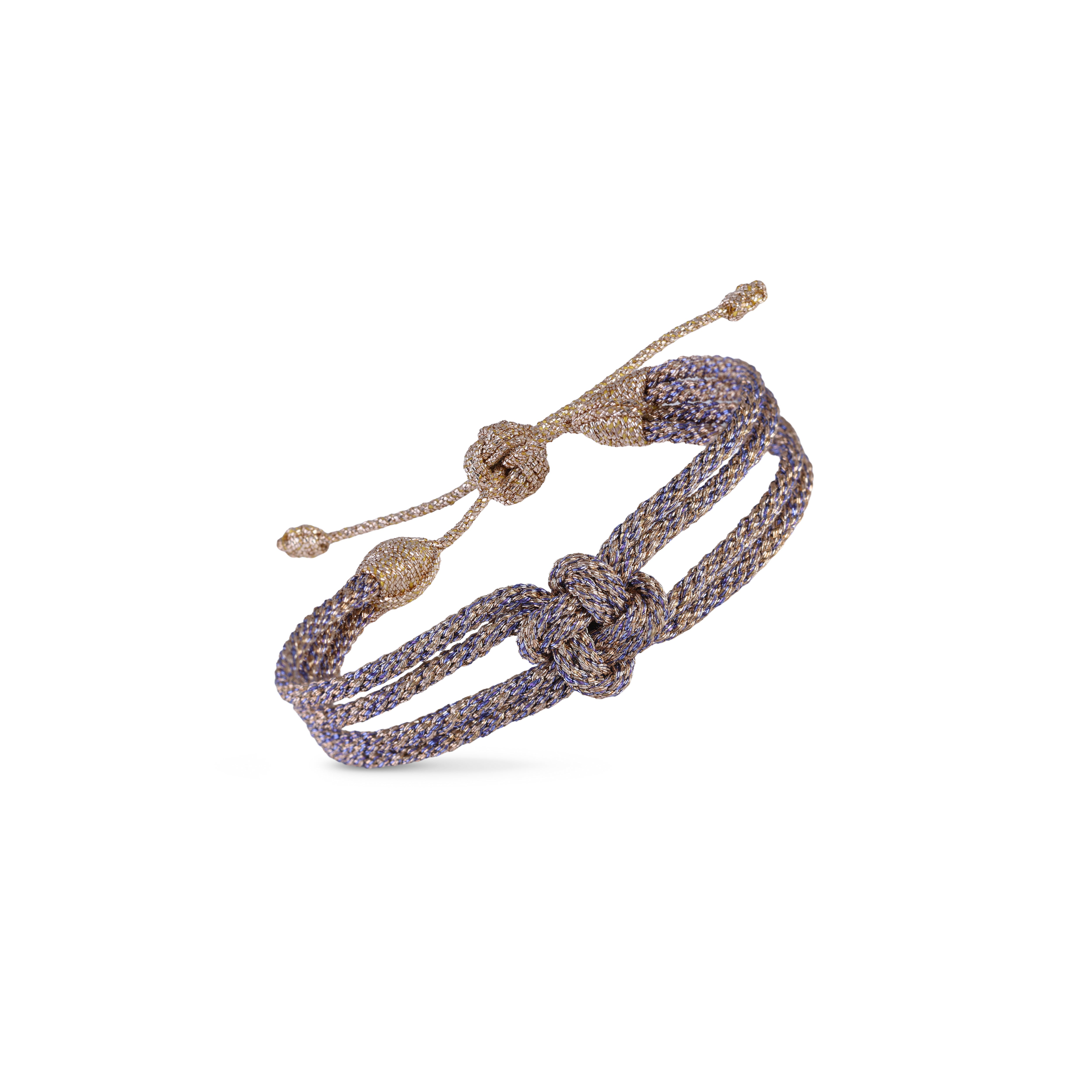 Maxi Iris nº1 Bracelet in Rose Gold Lavender Champagne