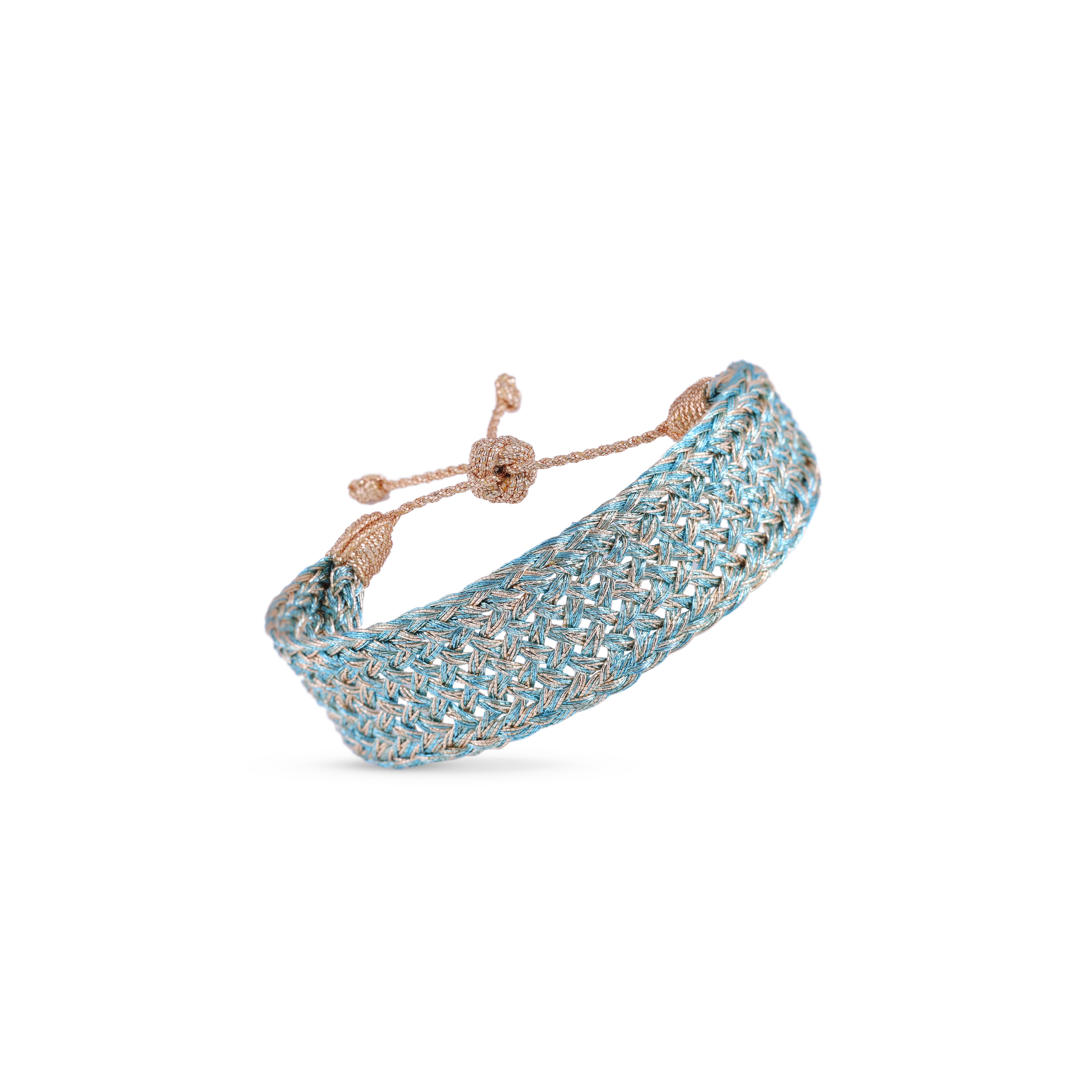 Maxi Nyla nº1 Bracelet in Peach Turquoise Basil