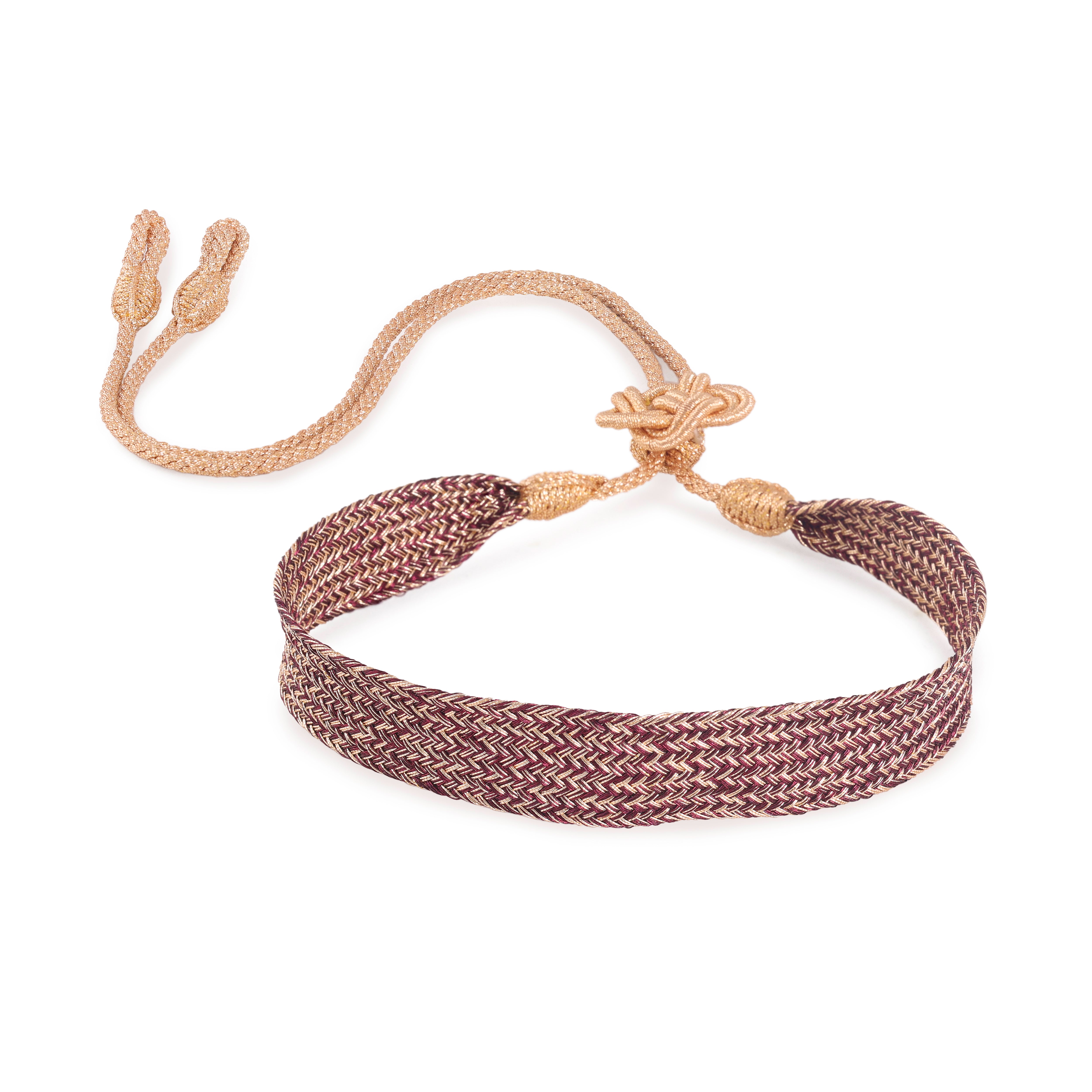 Maxi Ania n°1 Choker in Peach Plum