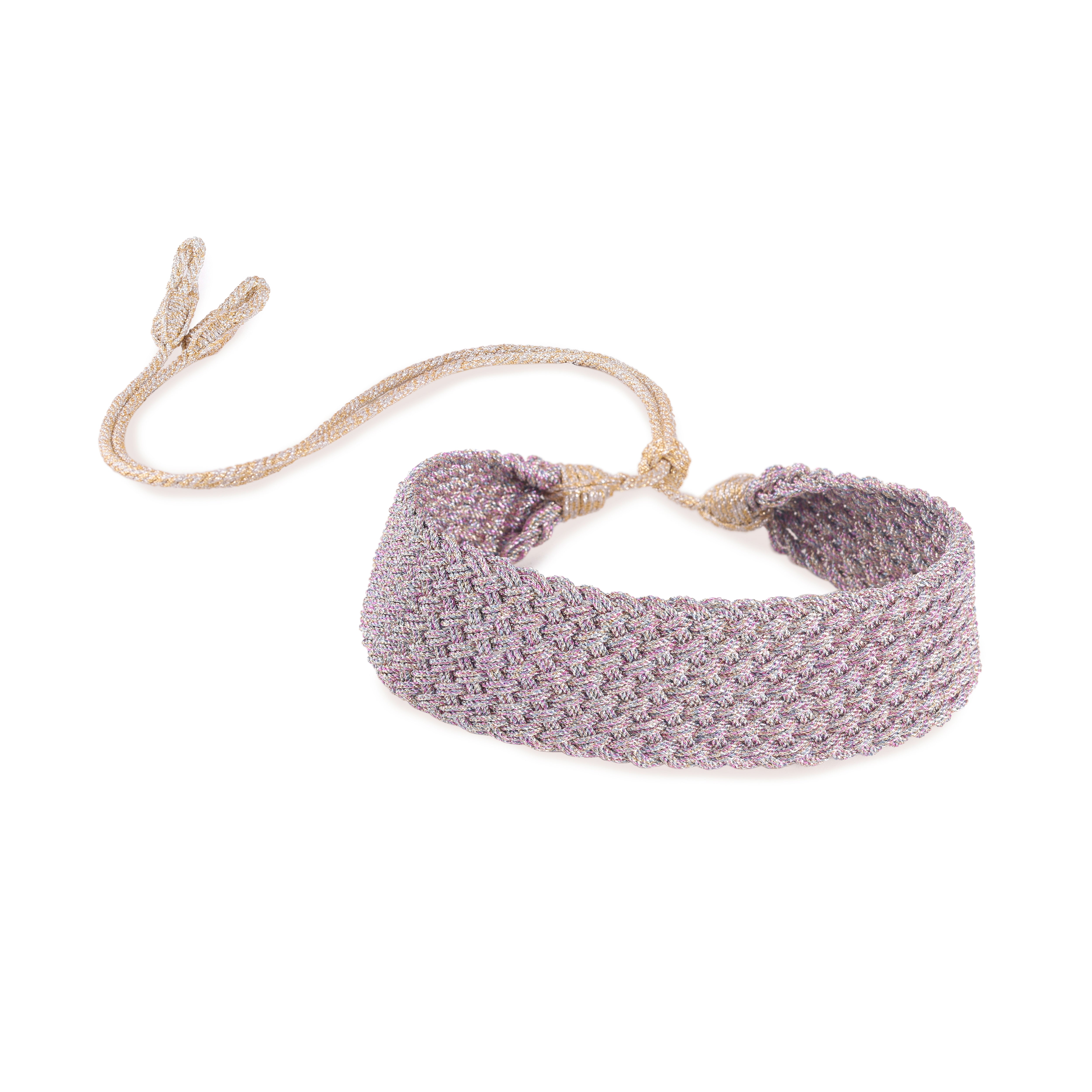 Maxi Diyah nº1 Choker in Gold & Silver Pink Powder Blue