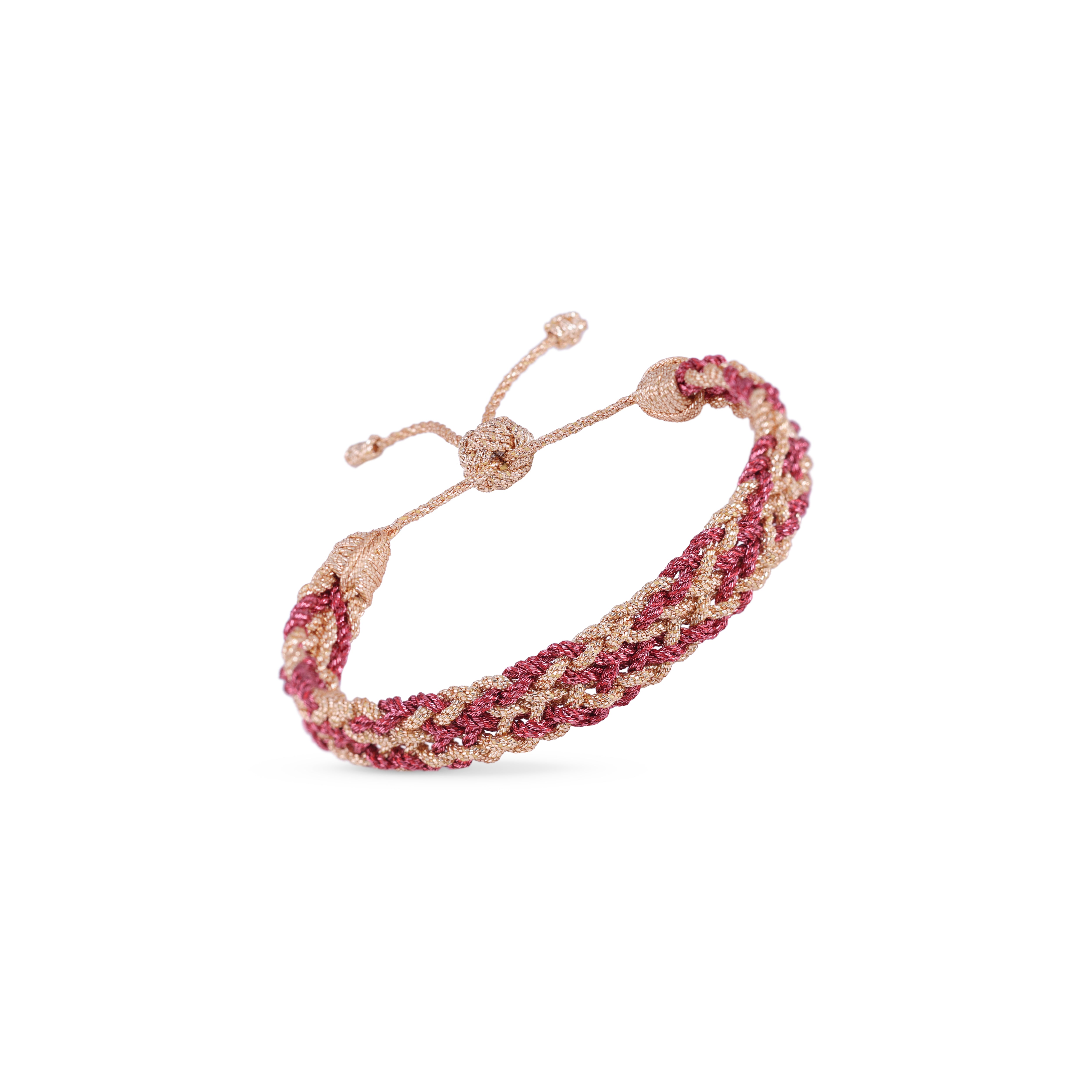 Mesh nº2 Bracelet in Peach Strawberry