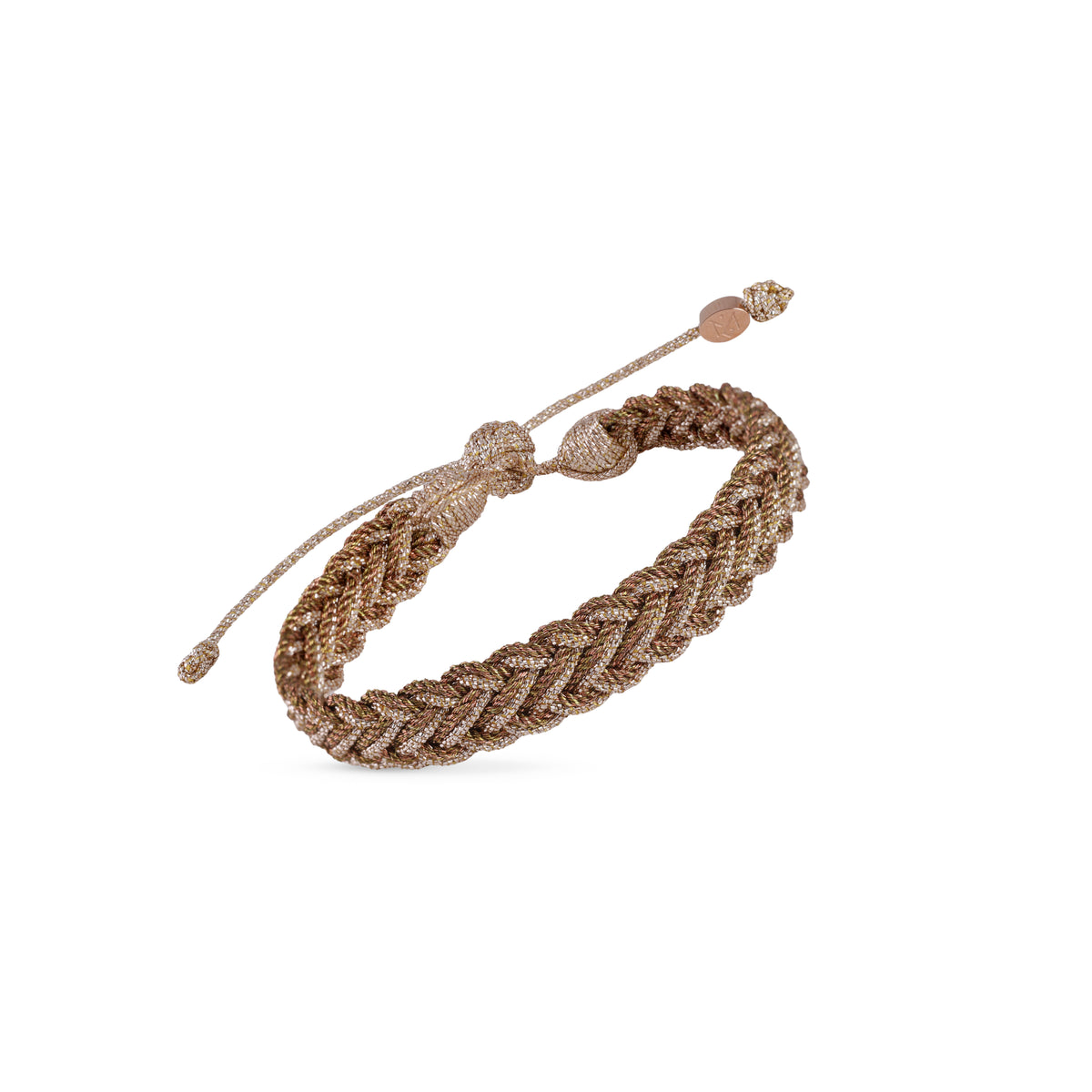 Mini Azal nº2 bracelet in Rose Gold Cedar Terracotta