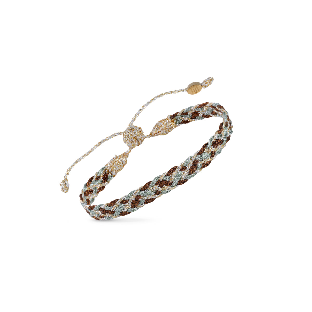 Noor nº2 Bracelet in Gold & Silver Chestnut