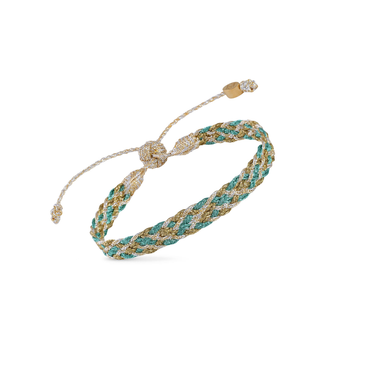 Noor nº2 Bracelet in Gold & Silver Ginger Jade