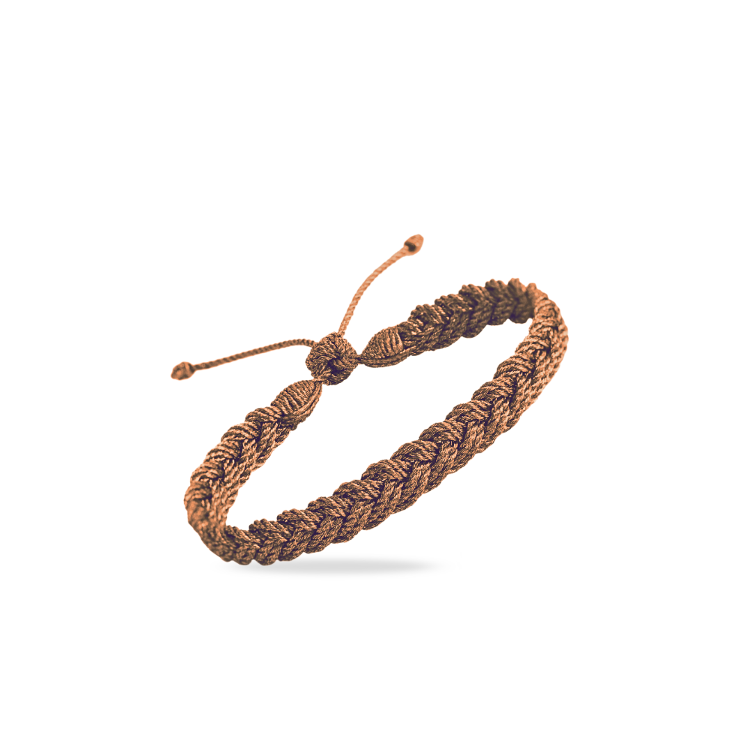 Woven Bracelet in Coffee Bean - Men