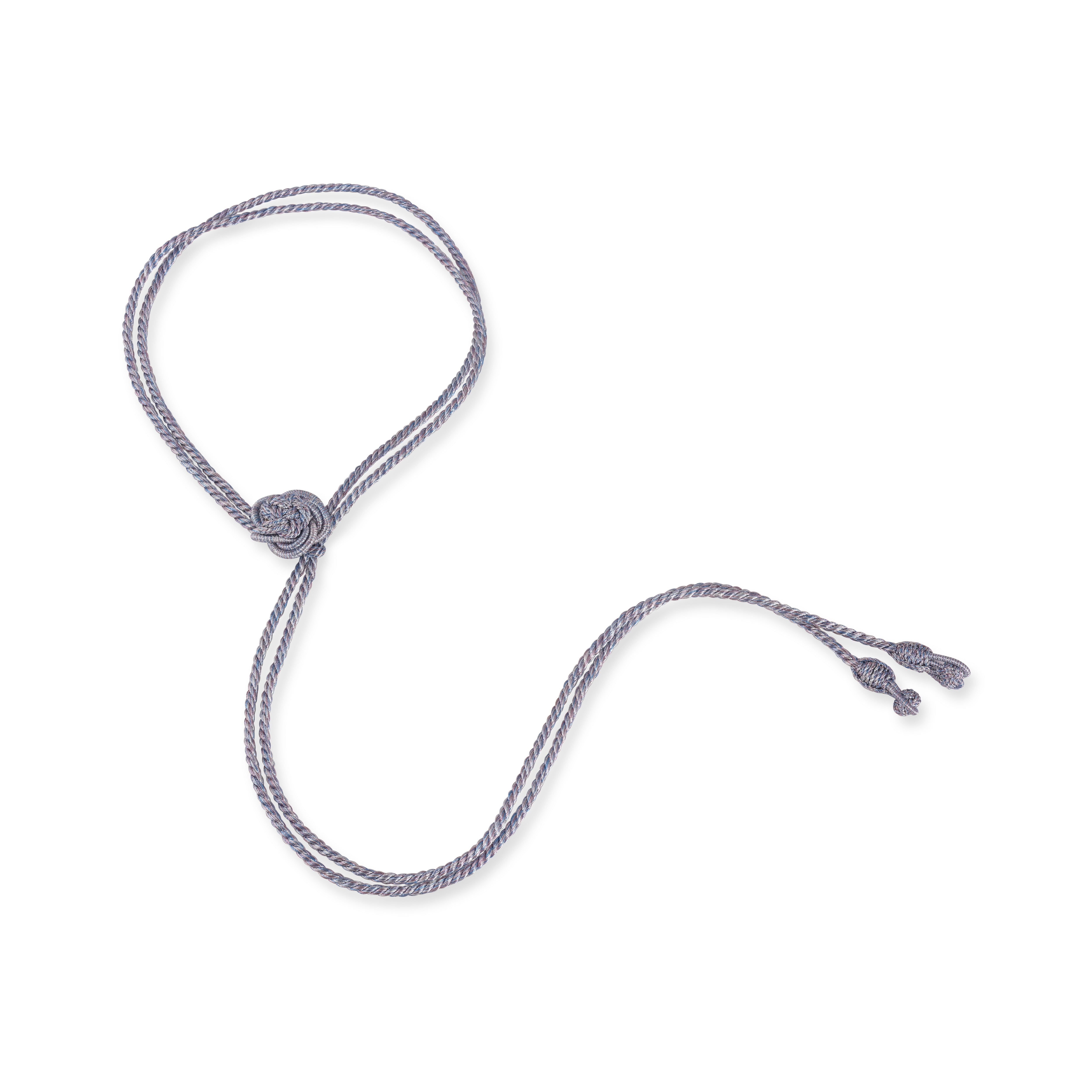 Rana nº1 Necklace in Silver Parma Blue