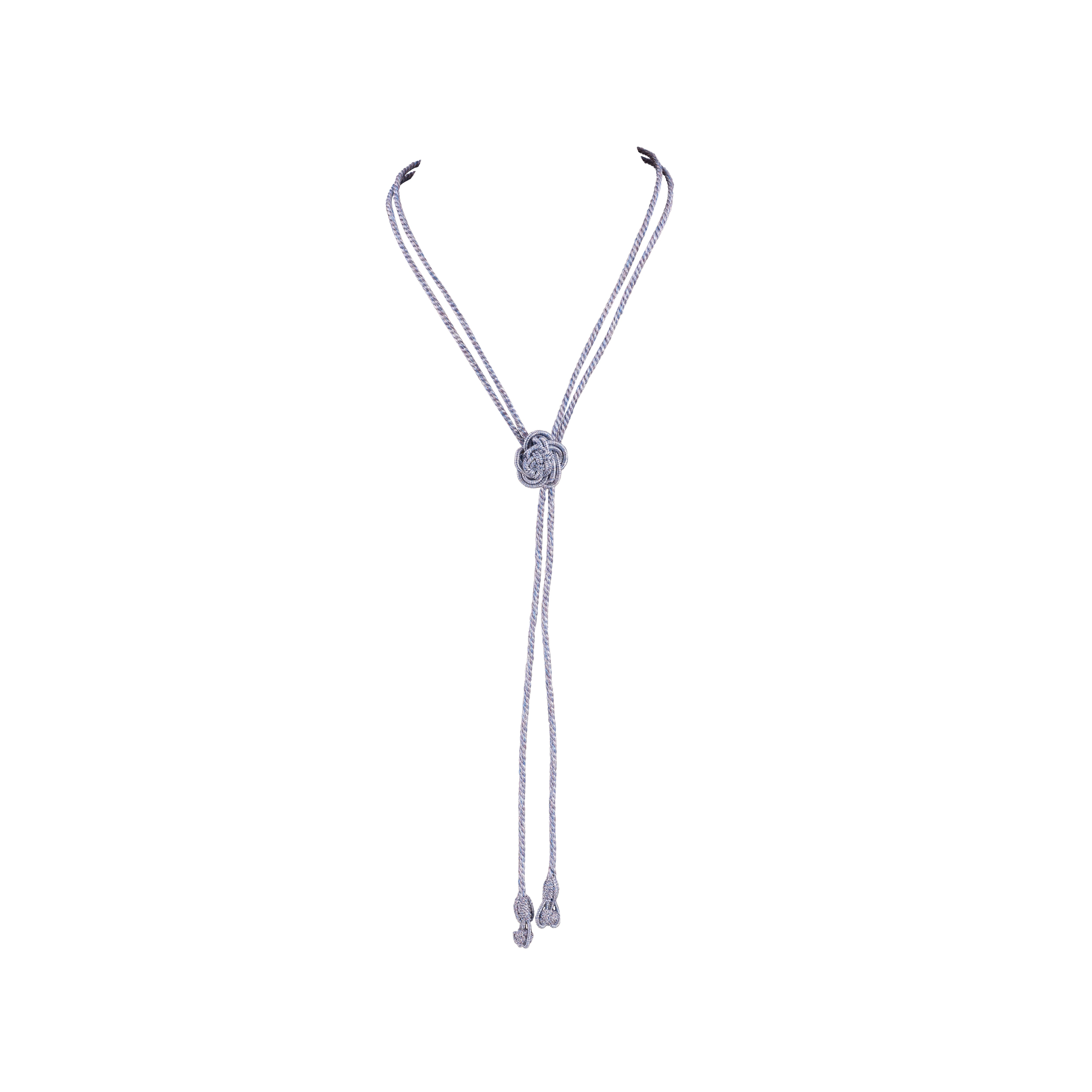 Rana nº1 Necklace in Silver Parma Blue