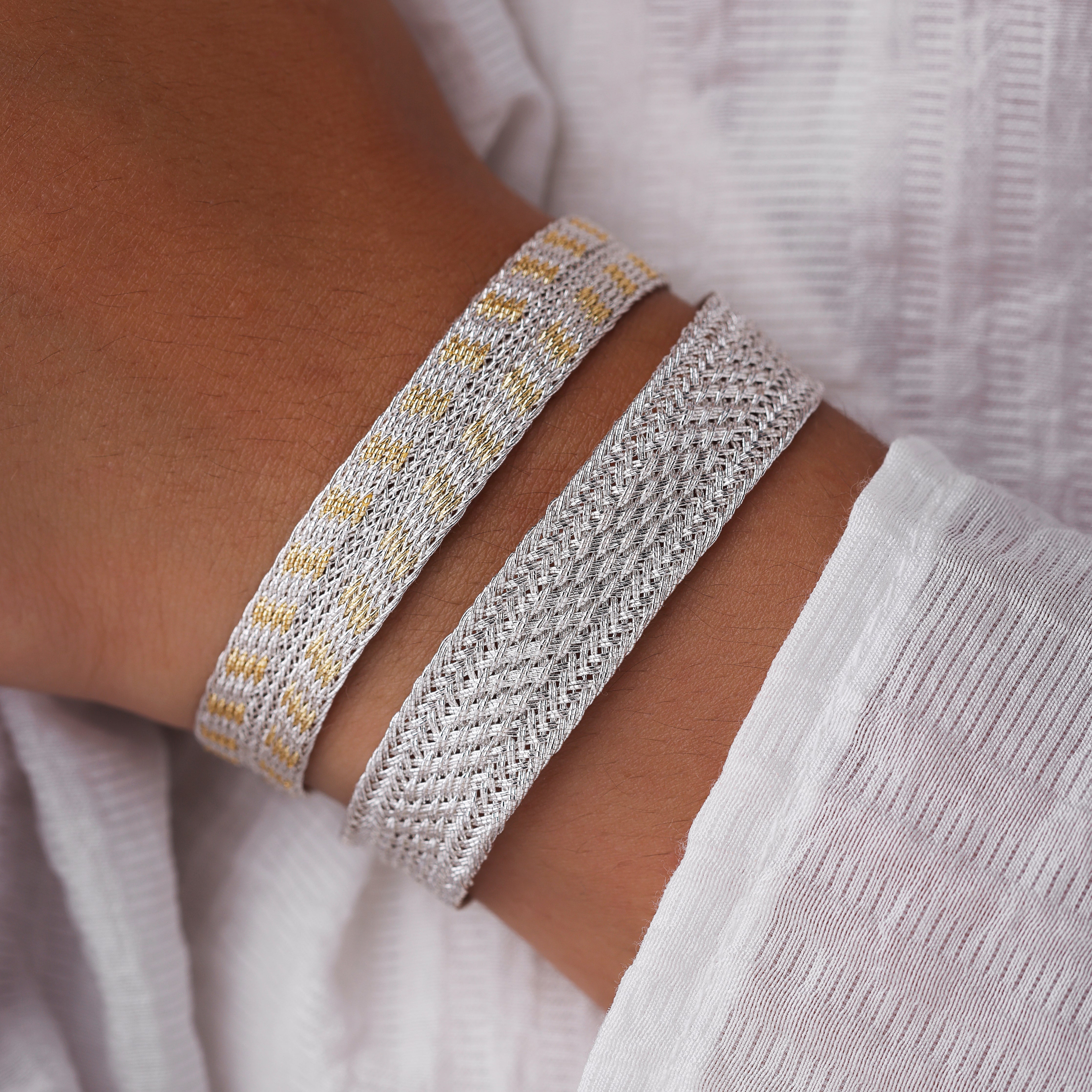 Rolo n°2 Bracelet in Silver Gold