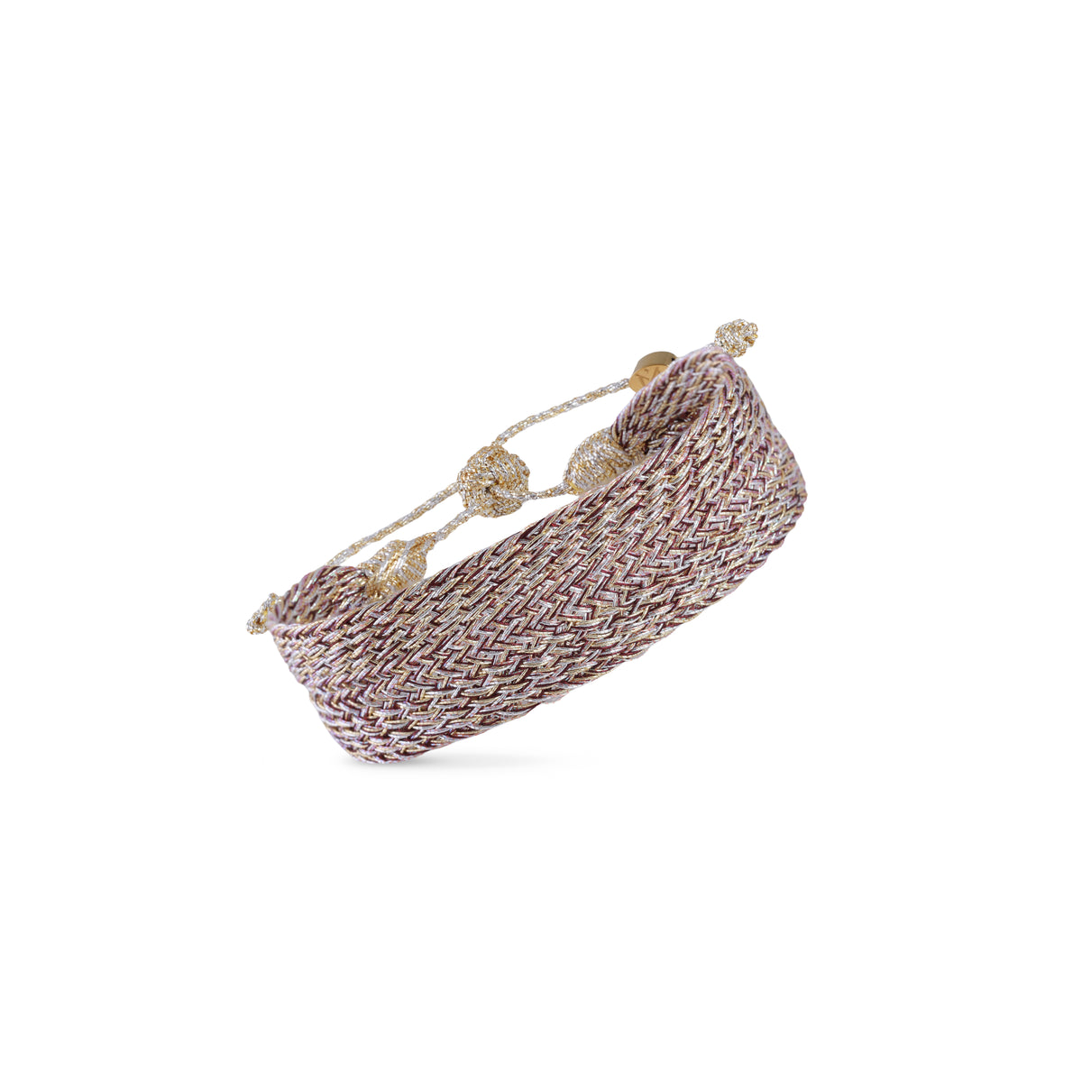 Rolo nº1 Bracelet in Gold & Silver Merlot Blush