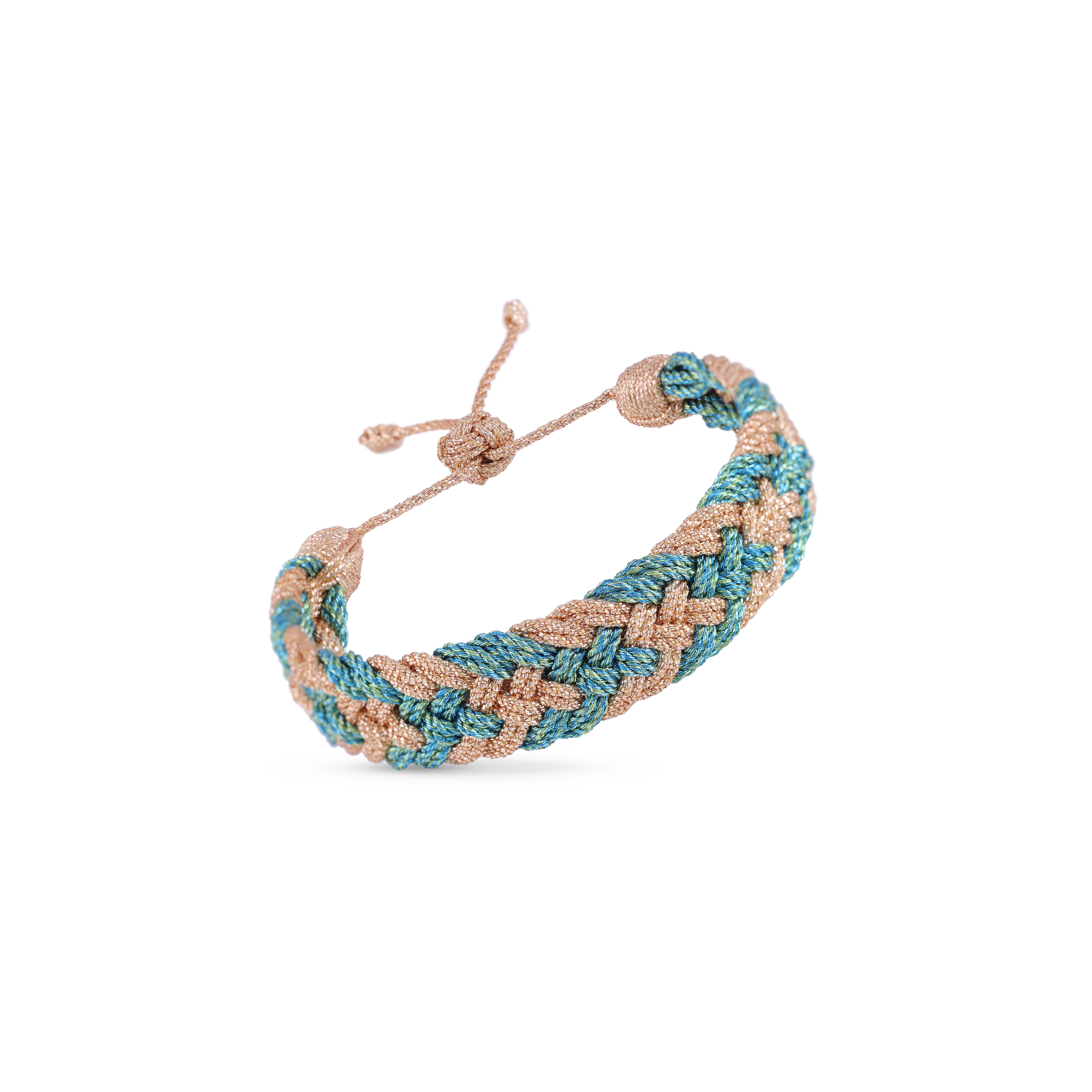 Zena II nº2 Bracelet in Peach Green Apple