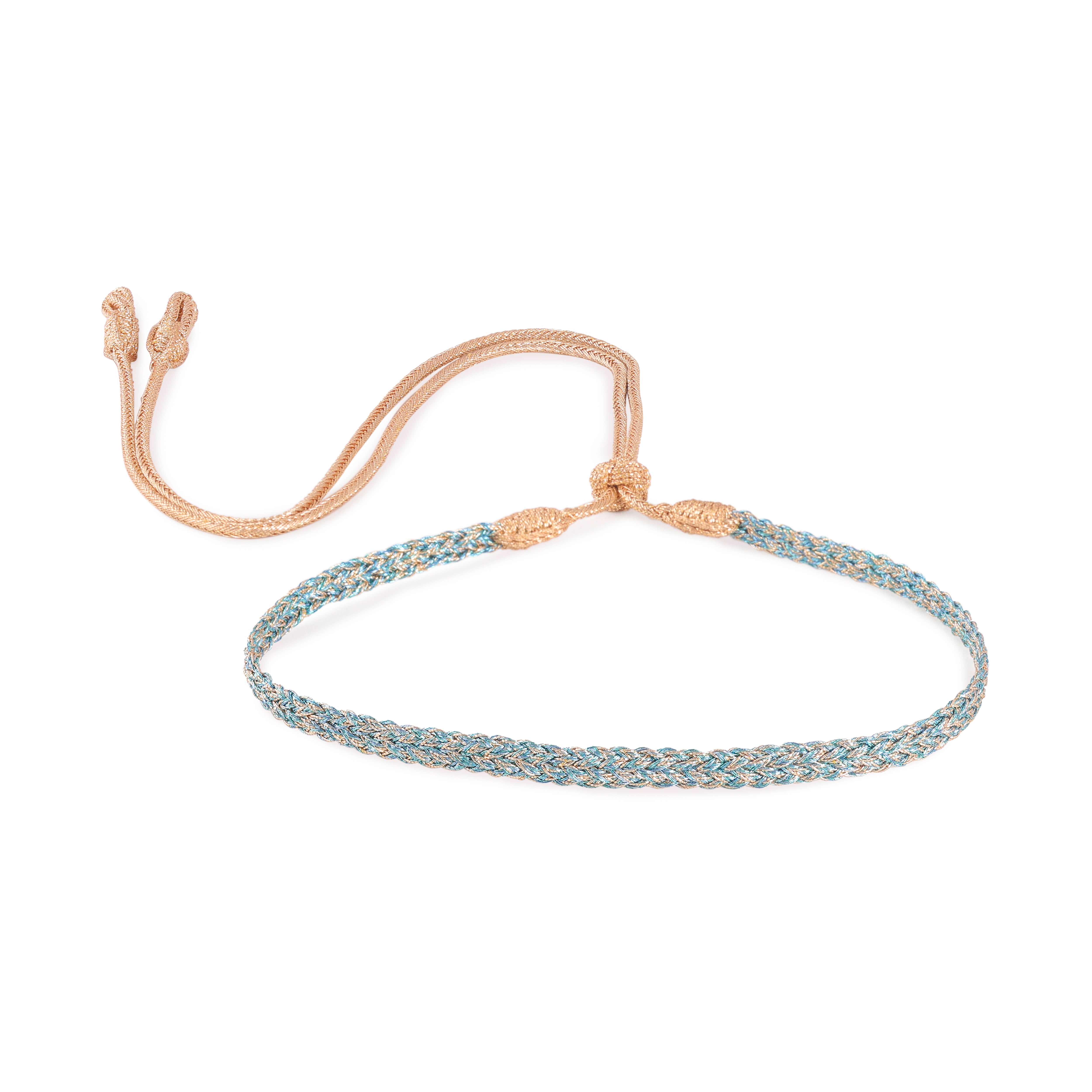 Zyn nº1 Choker in Peach Cyan Powder Blue