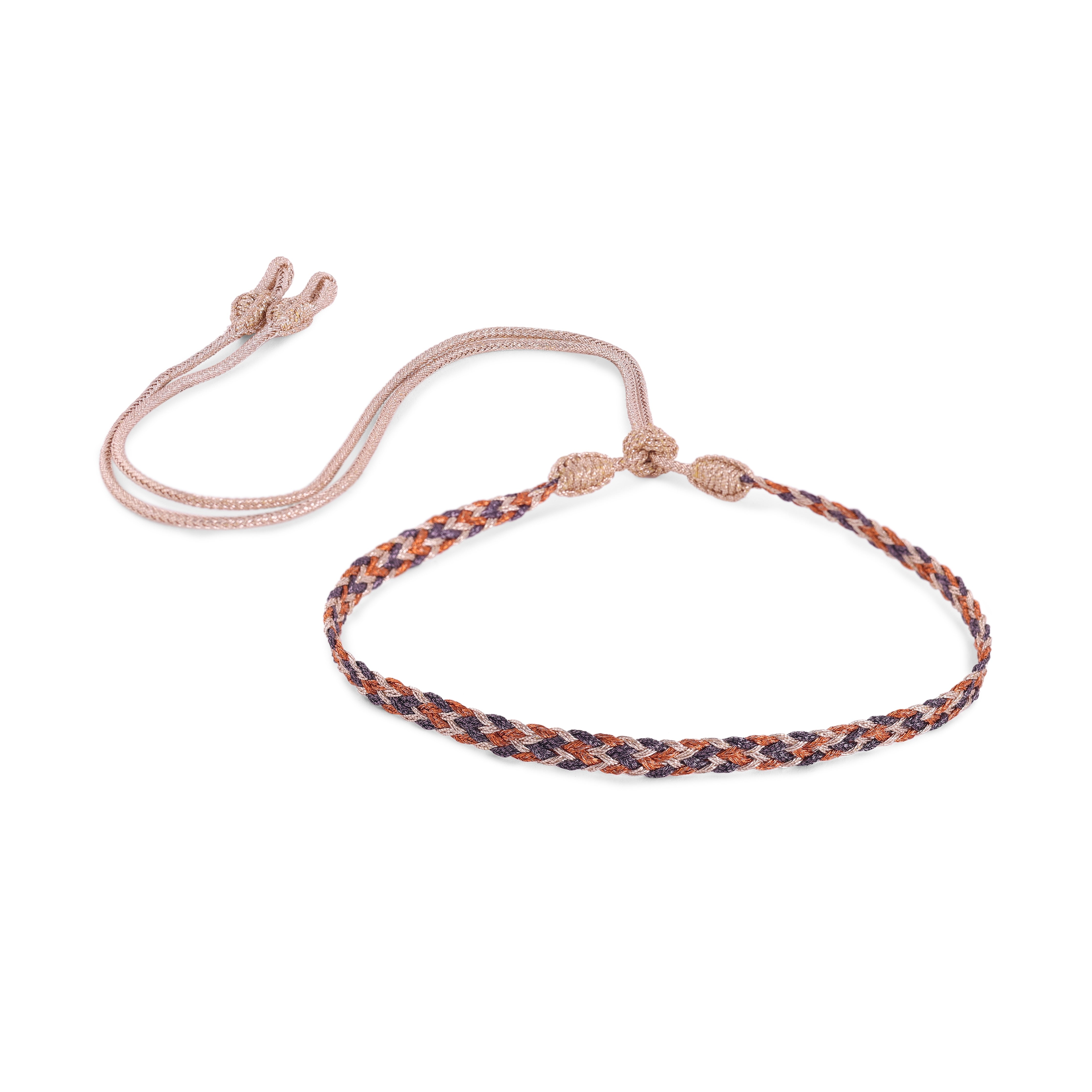 Choker Zyn n°2 en Rose Gold Fig Apricot
