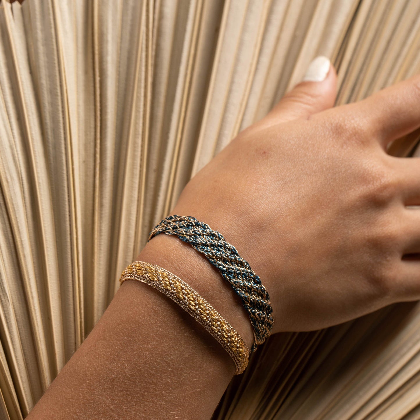 Izy n°2 bracelet in Rose Gold Amber