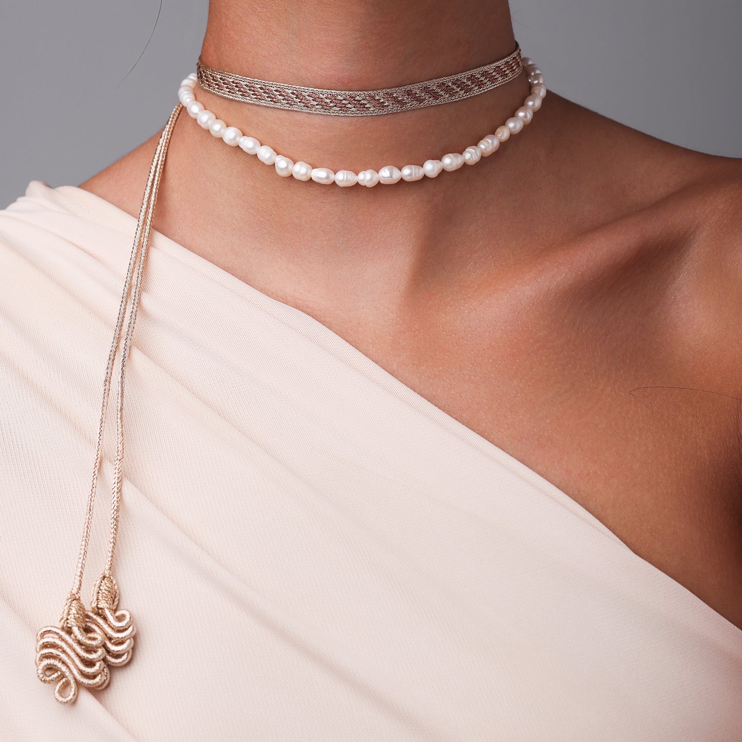 Izy n°2 Choker in Rose Gold Mocha