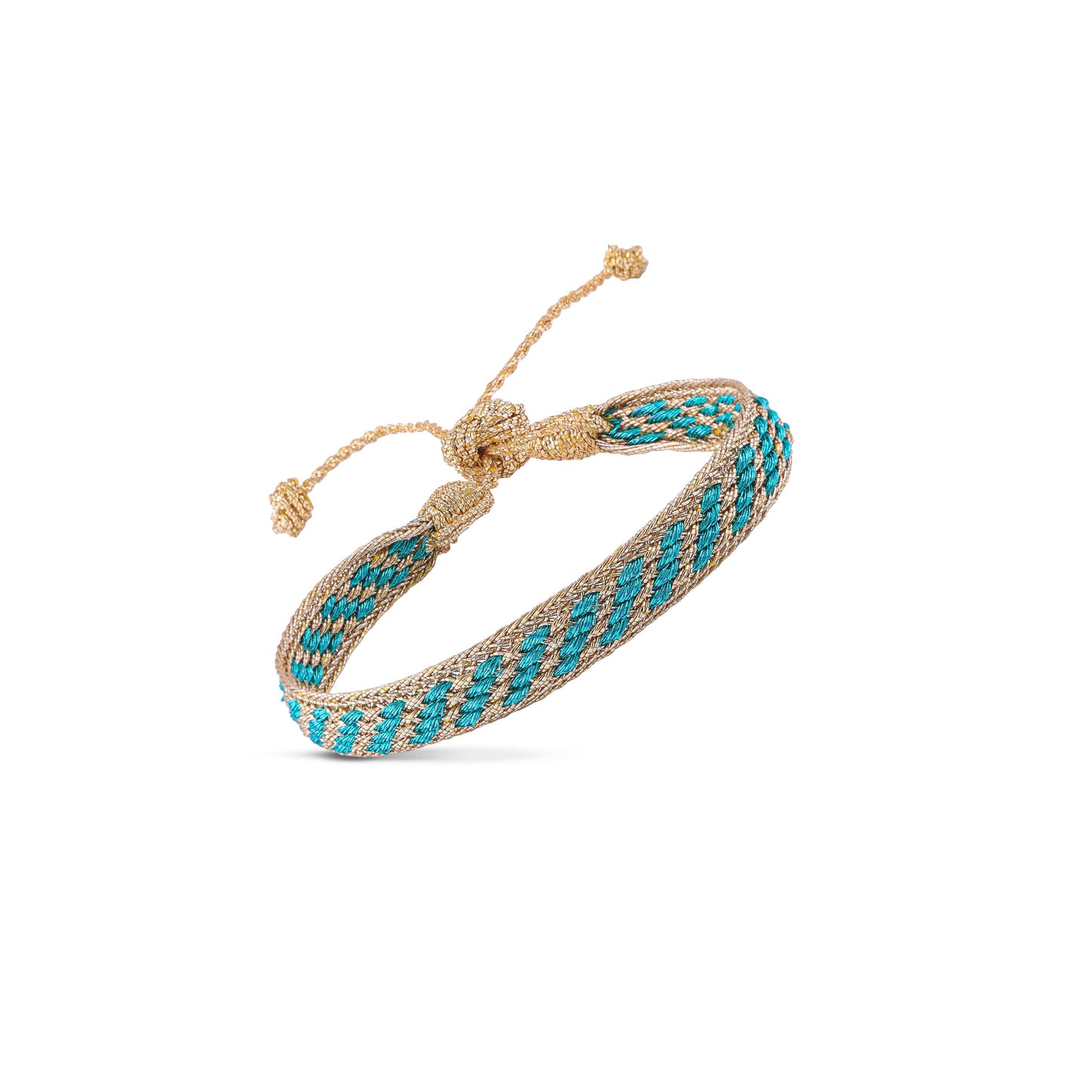 Izy n°2 Bracelet in Gold Tiffany Blue