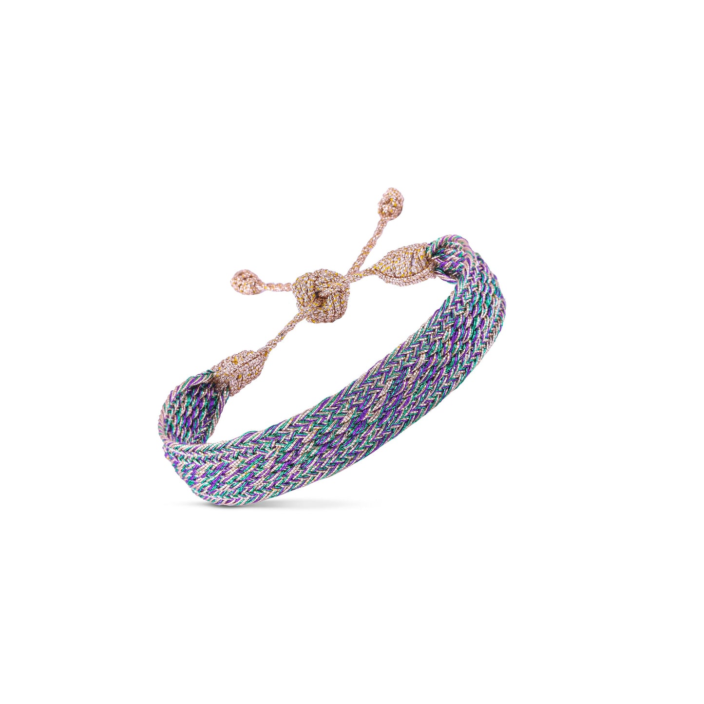 Izy n°1 Bracelet in Rose Gold Purple