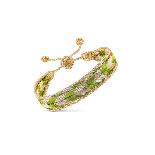 Arrow bracelet in Gold Lime