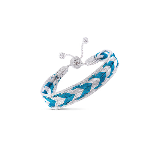 Arrow n°2 bracelet in Silver Turquoise