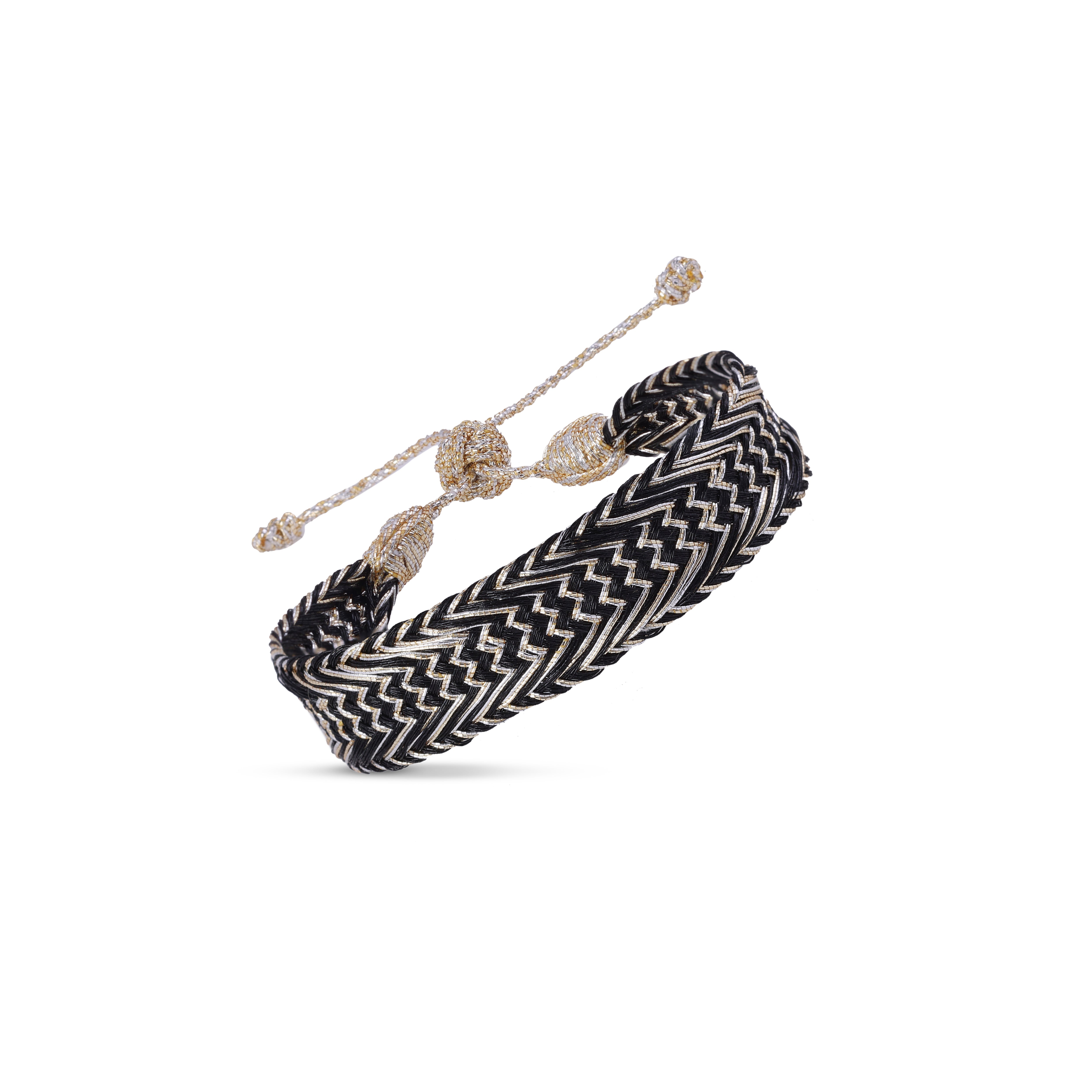 Nerry n°2 Bracelet Gold & Silver Ebony - MEN