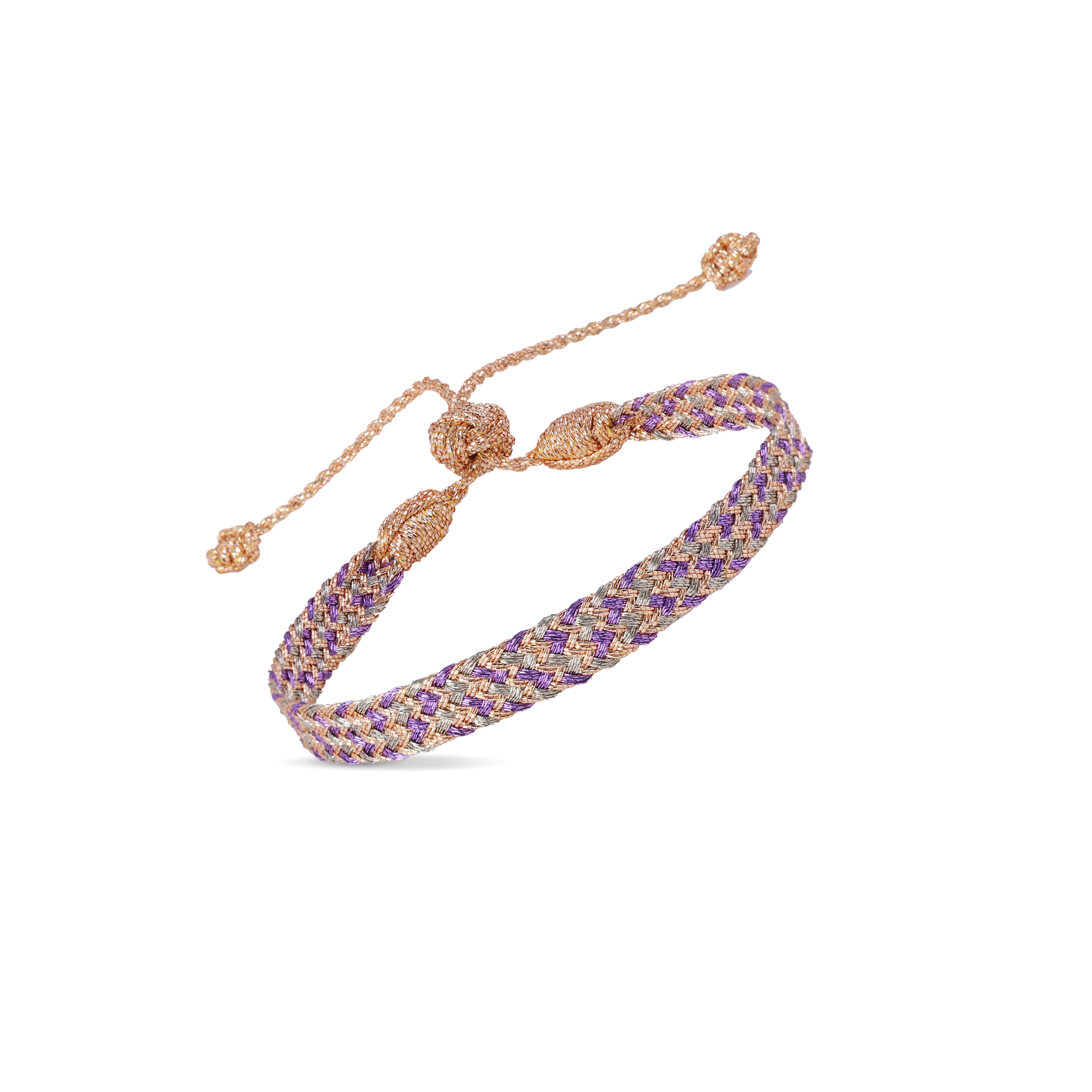 Ania n°2 Bracelet in Peach Purple