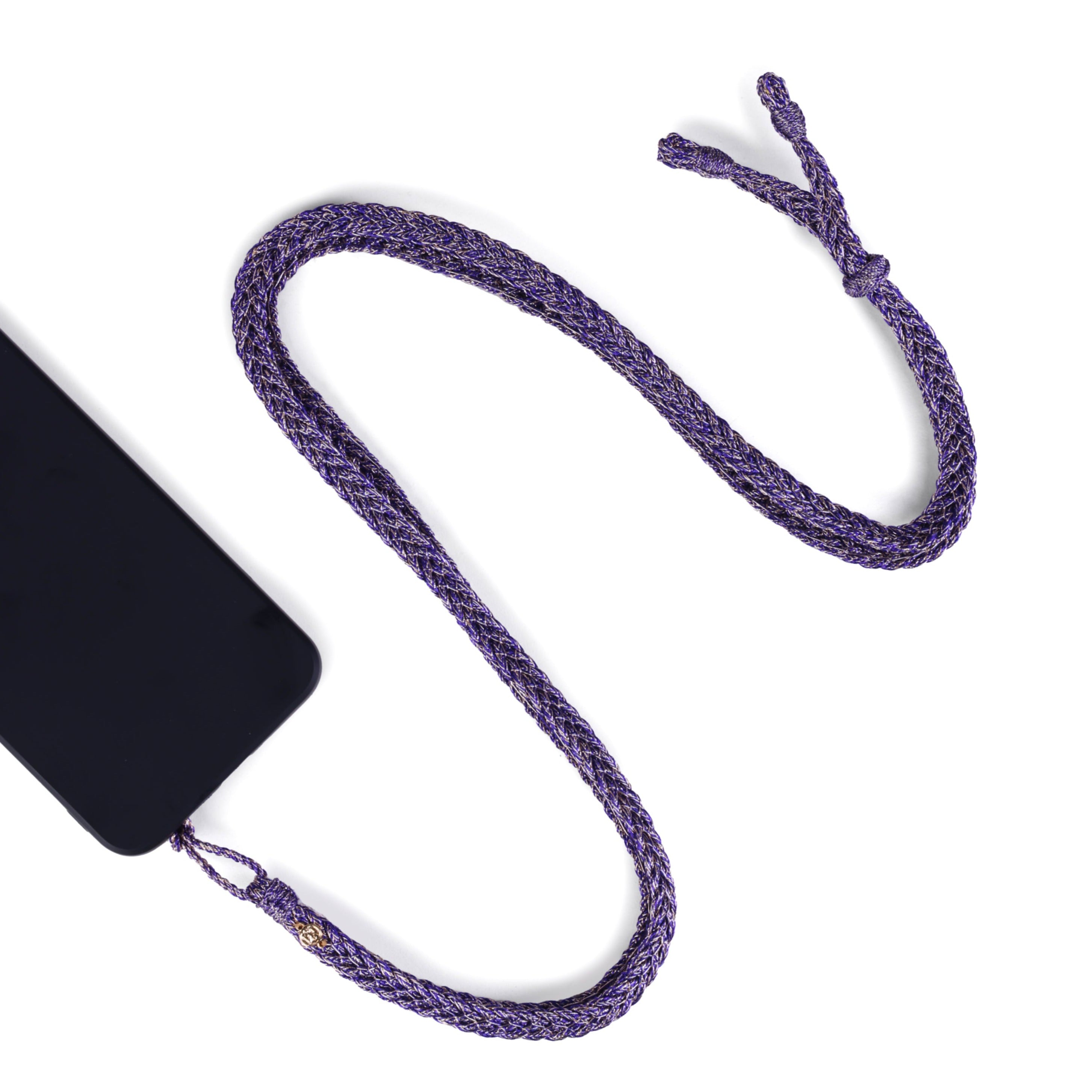 Maxi Braided Phone Strap Bright Purple