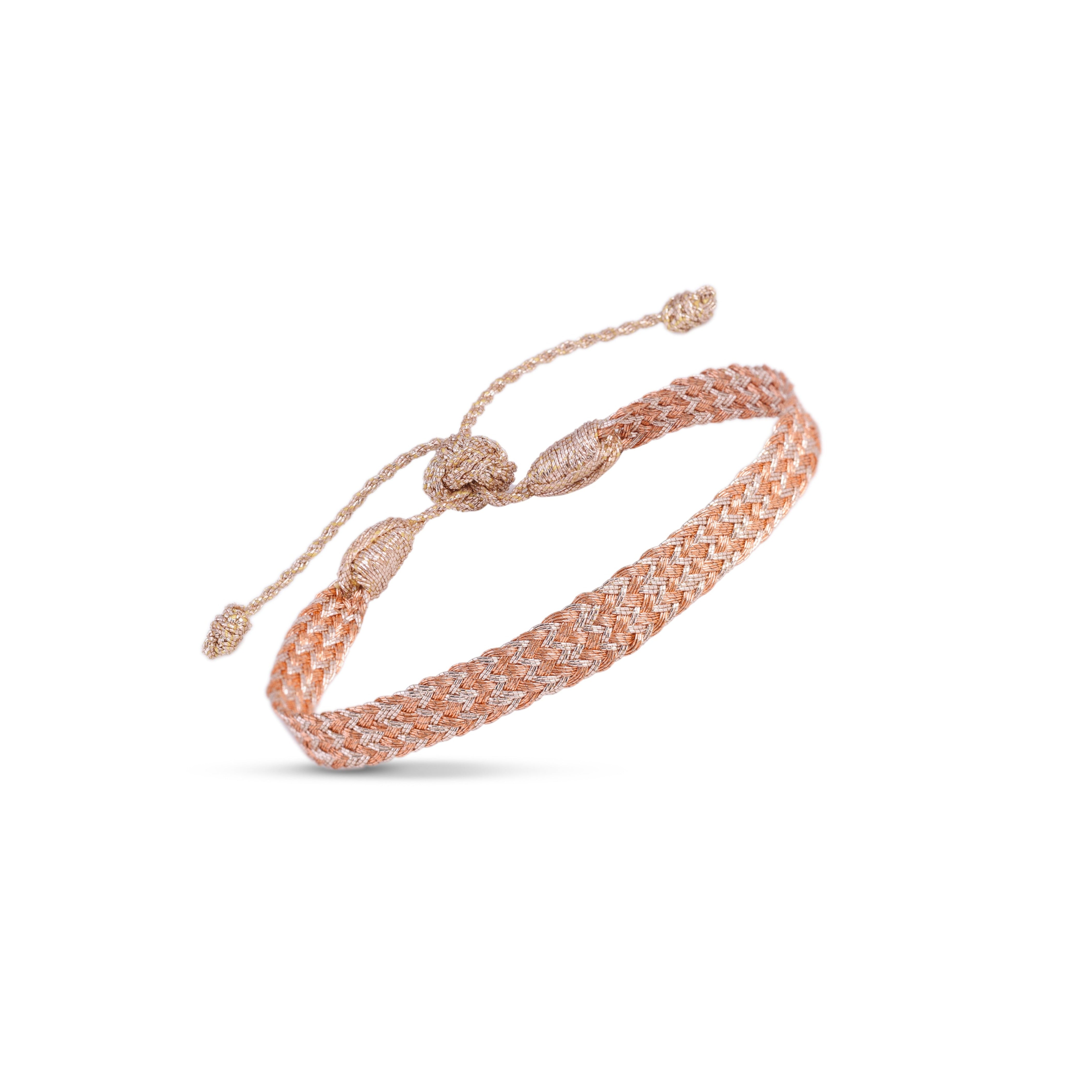 Ania n°2 Bracelet in Rose Gold Amber