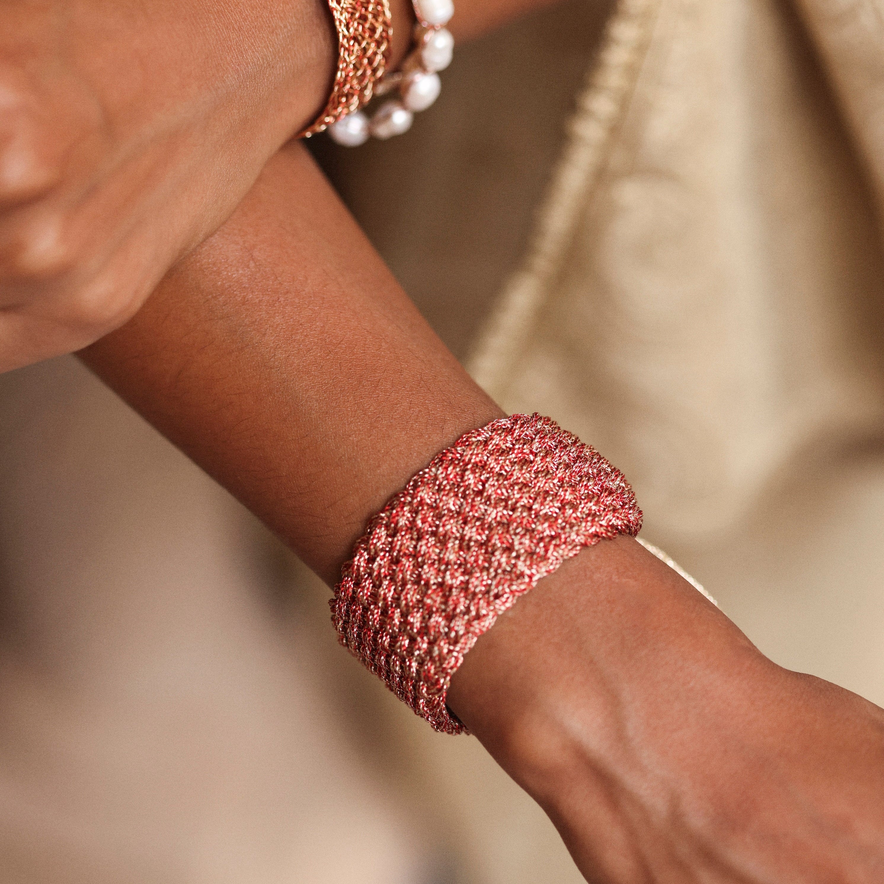 Maxi Diyah nº1 Bracelet in Rose Gold Chili Pepper