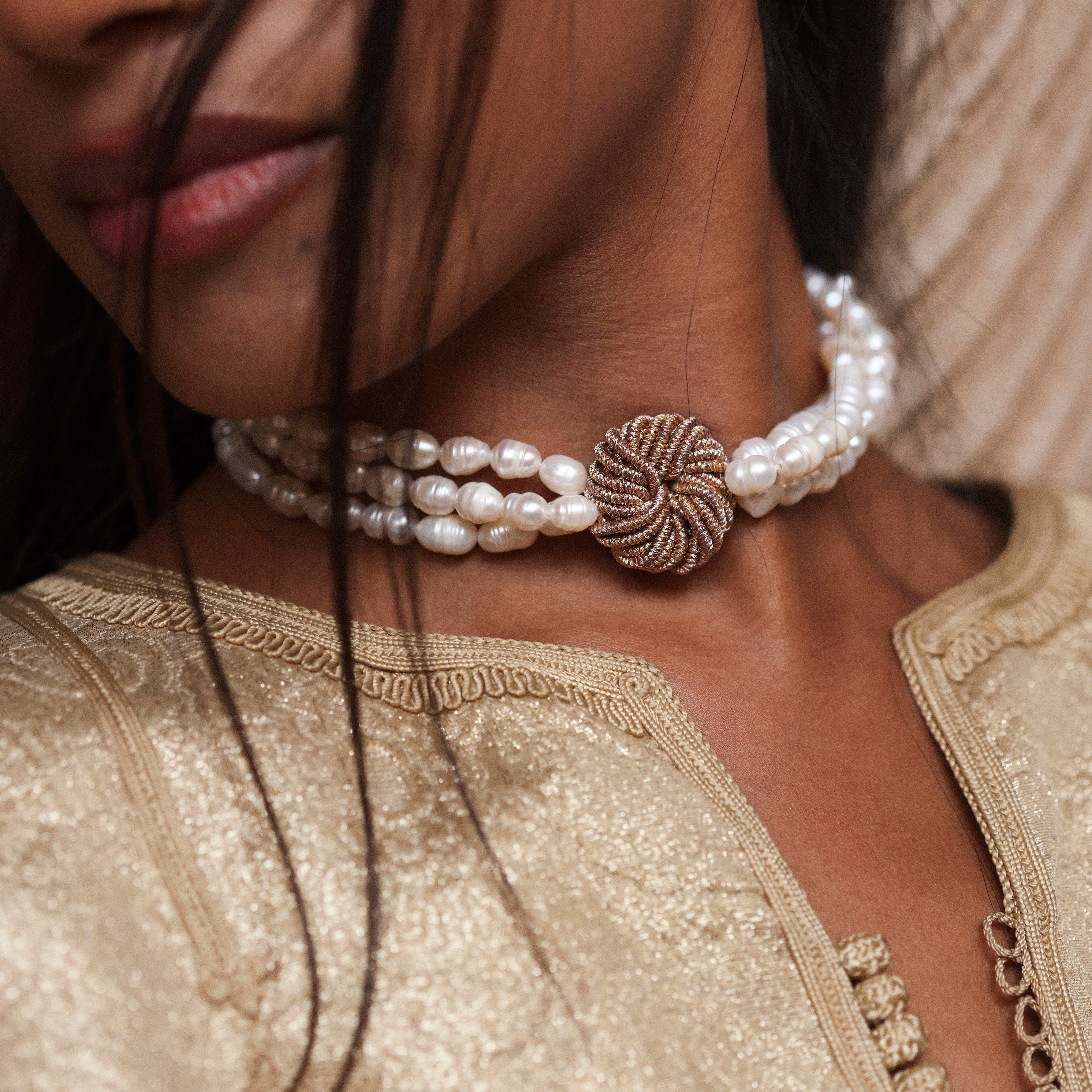 Oceana w/ Joher Necklace in Peach Parma Mocha