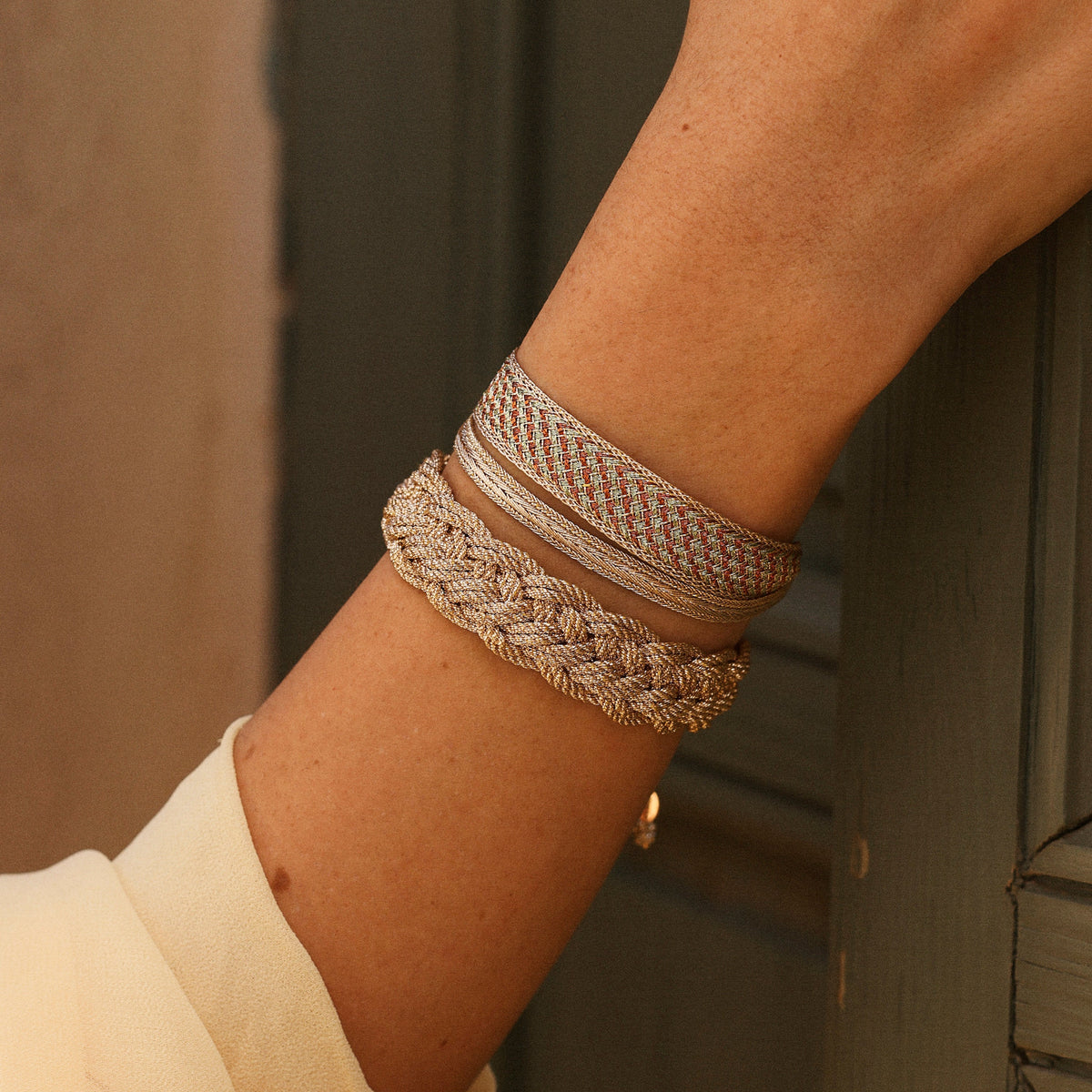 Tarza nº2 Bracelet in Rose Gold Toffee Pistachio