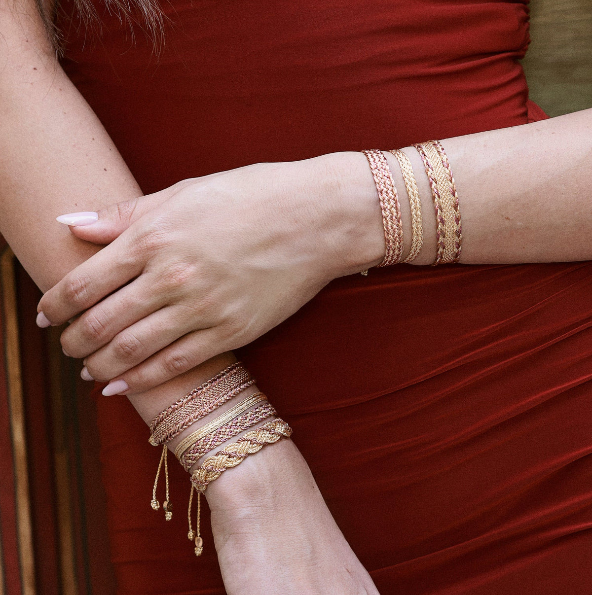 Box nº1 Bracelet in Peach Muted Terracotta