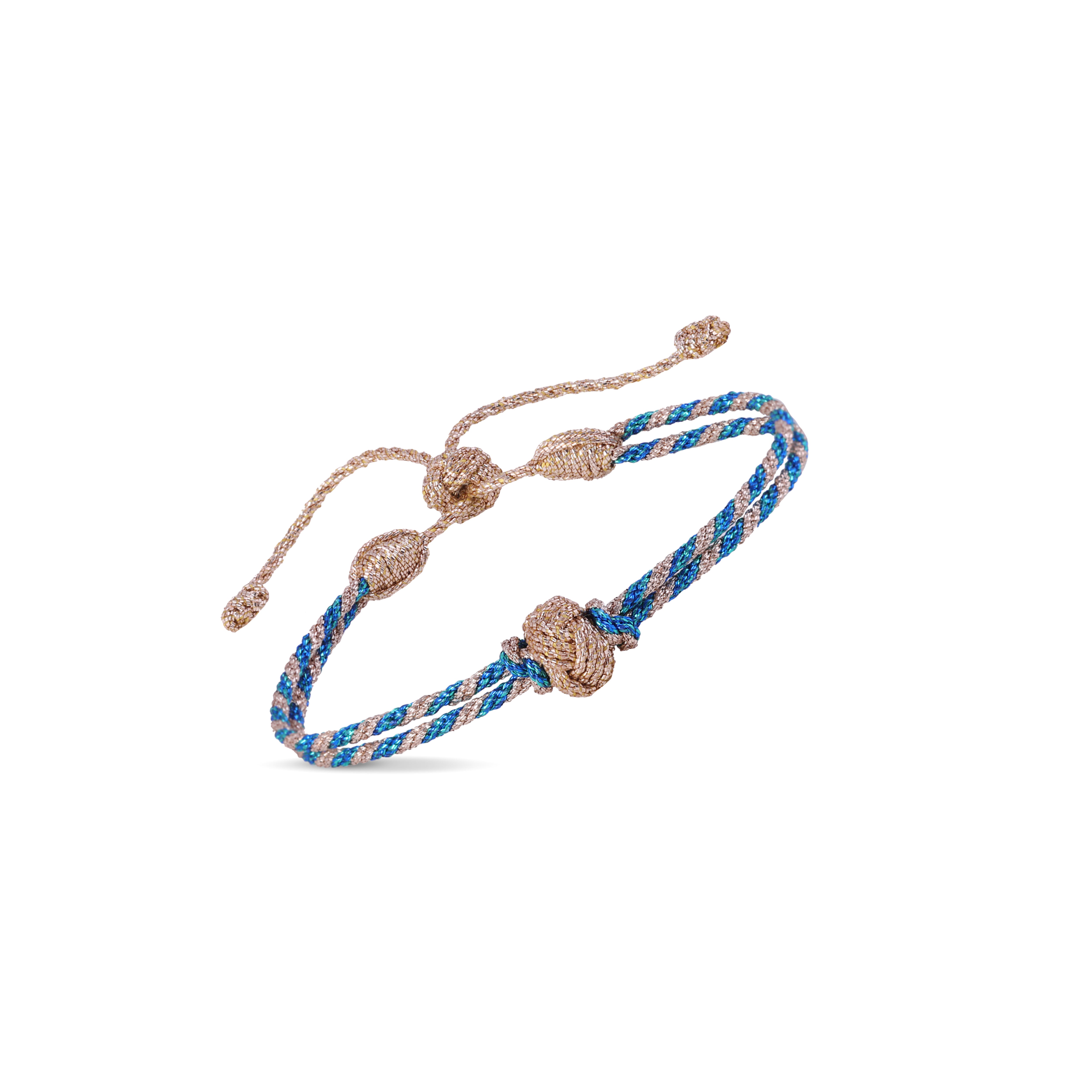 Akad n°2 Bracelet in Rose Gold Tiffany Blue