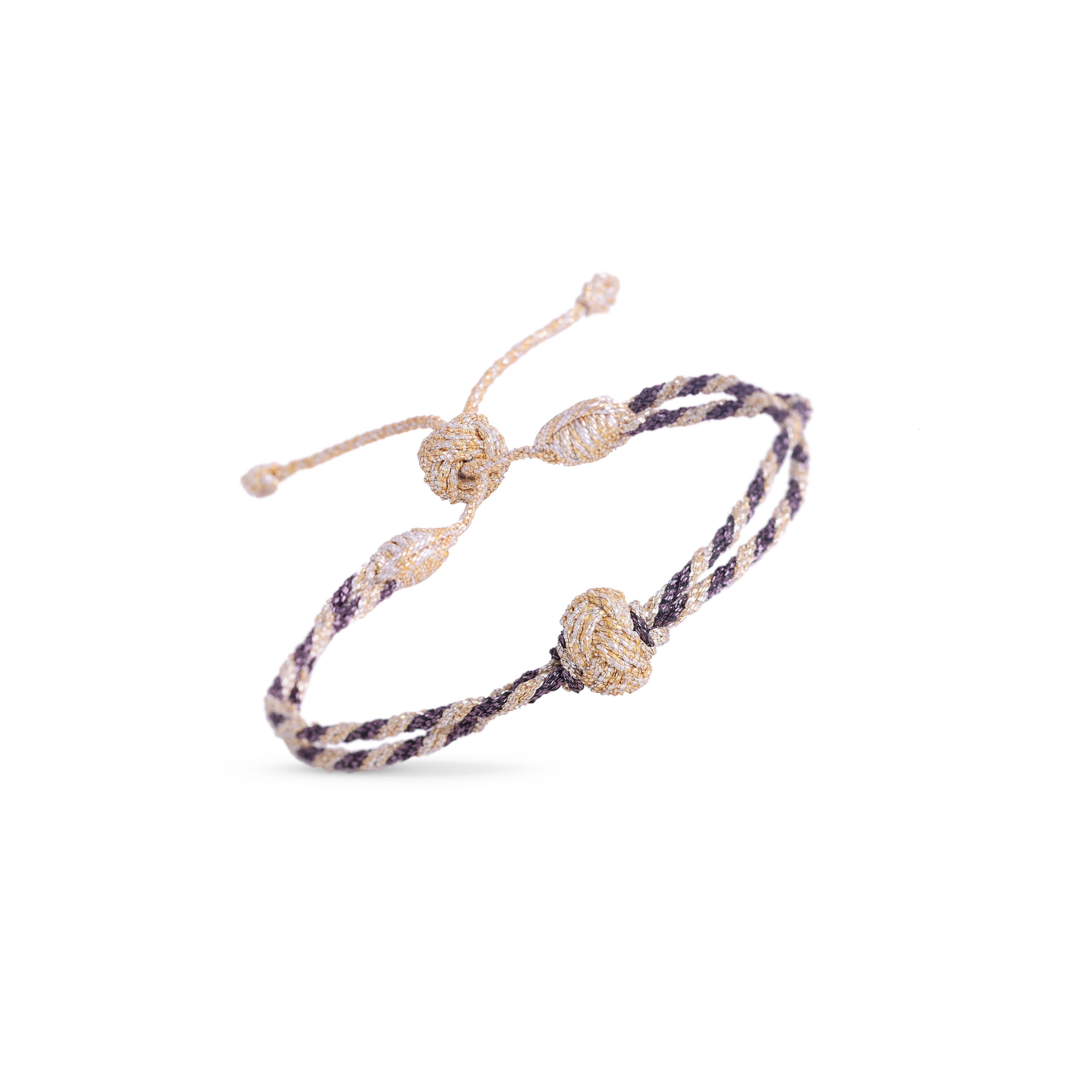 Akad n°2 Bracelet in Gold & Silver Fig