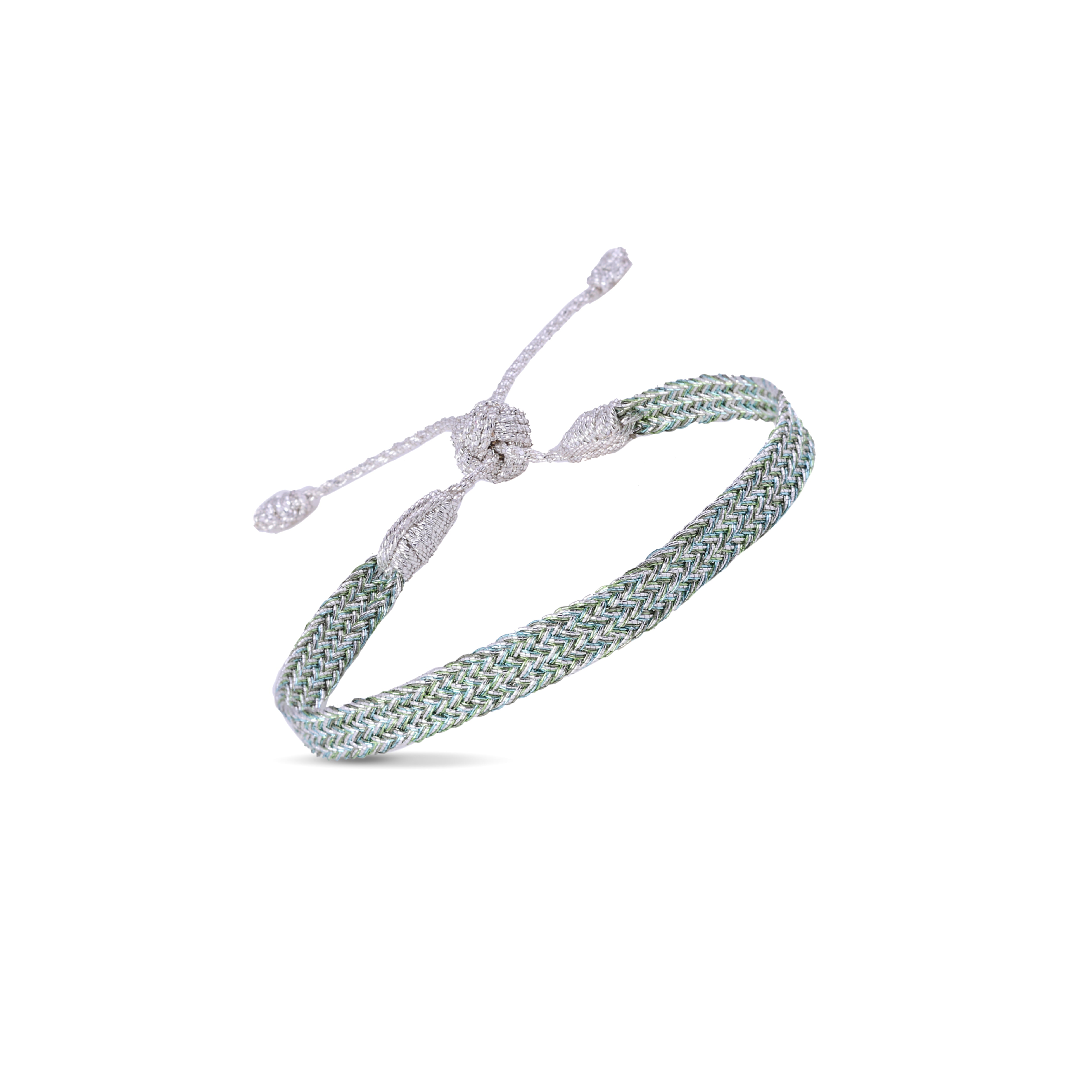 Ania n°1 Bracelet in Silver Apple Green