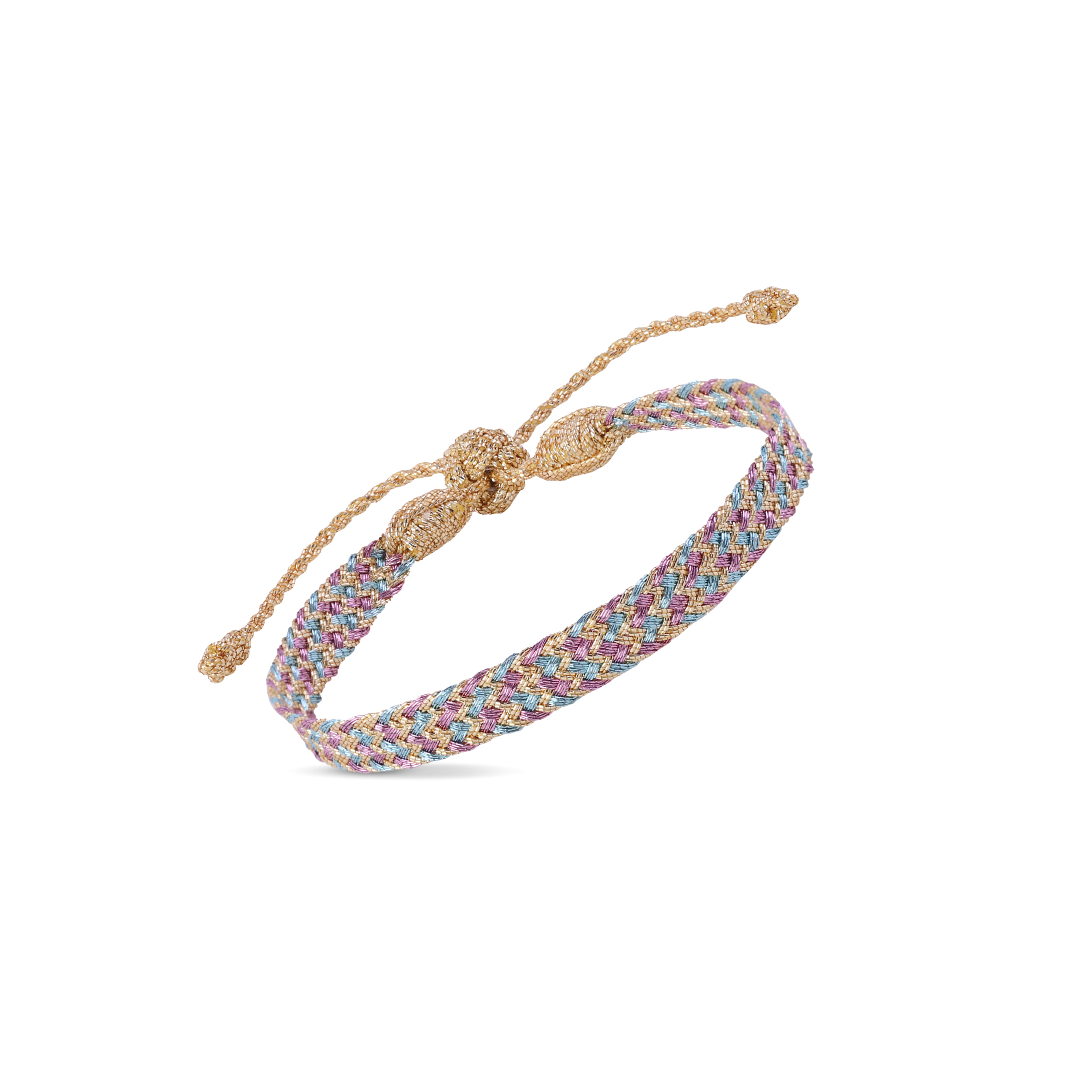 Ania n°2 Bracelet in Gold Cashmere Rose