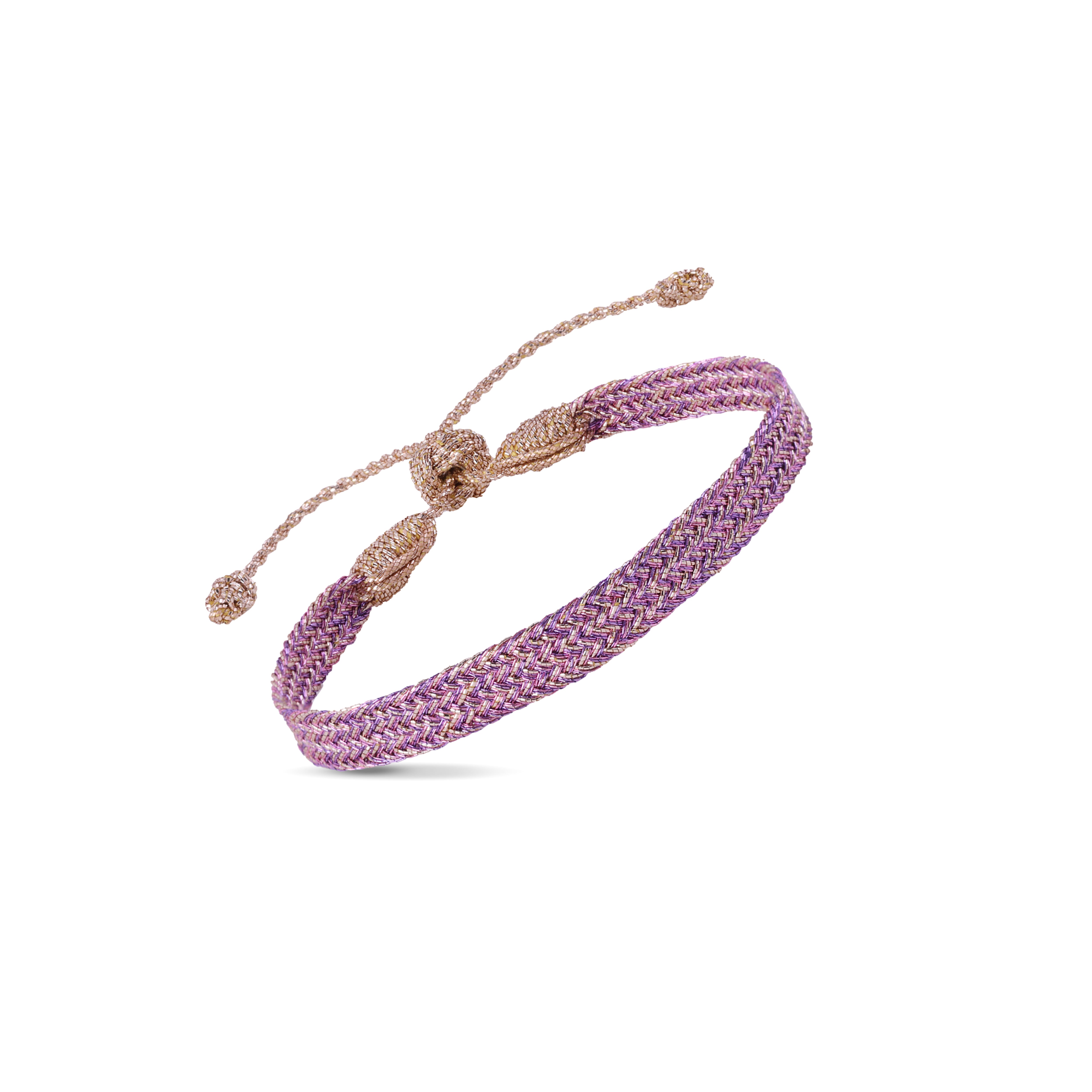 Ania n°1 Bracelet in Rose Gold Purple
