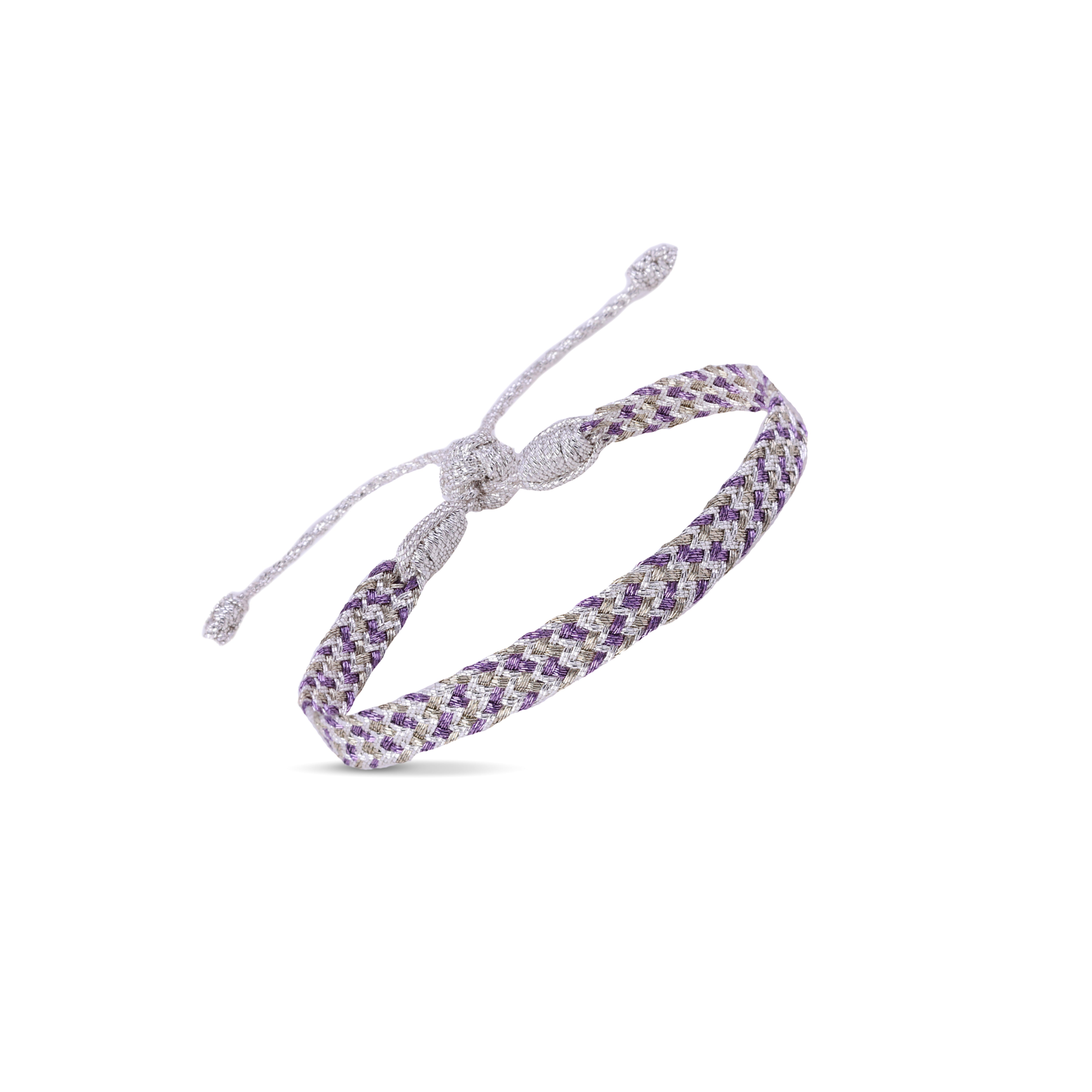 Ania n°2 Bracelet in Silver Ash Lavender