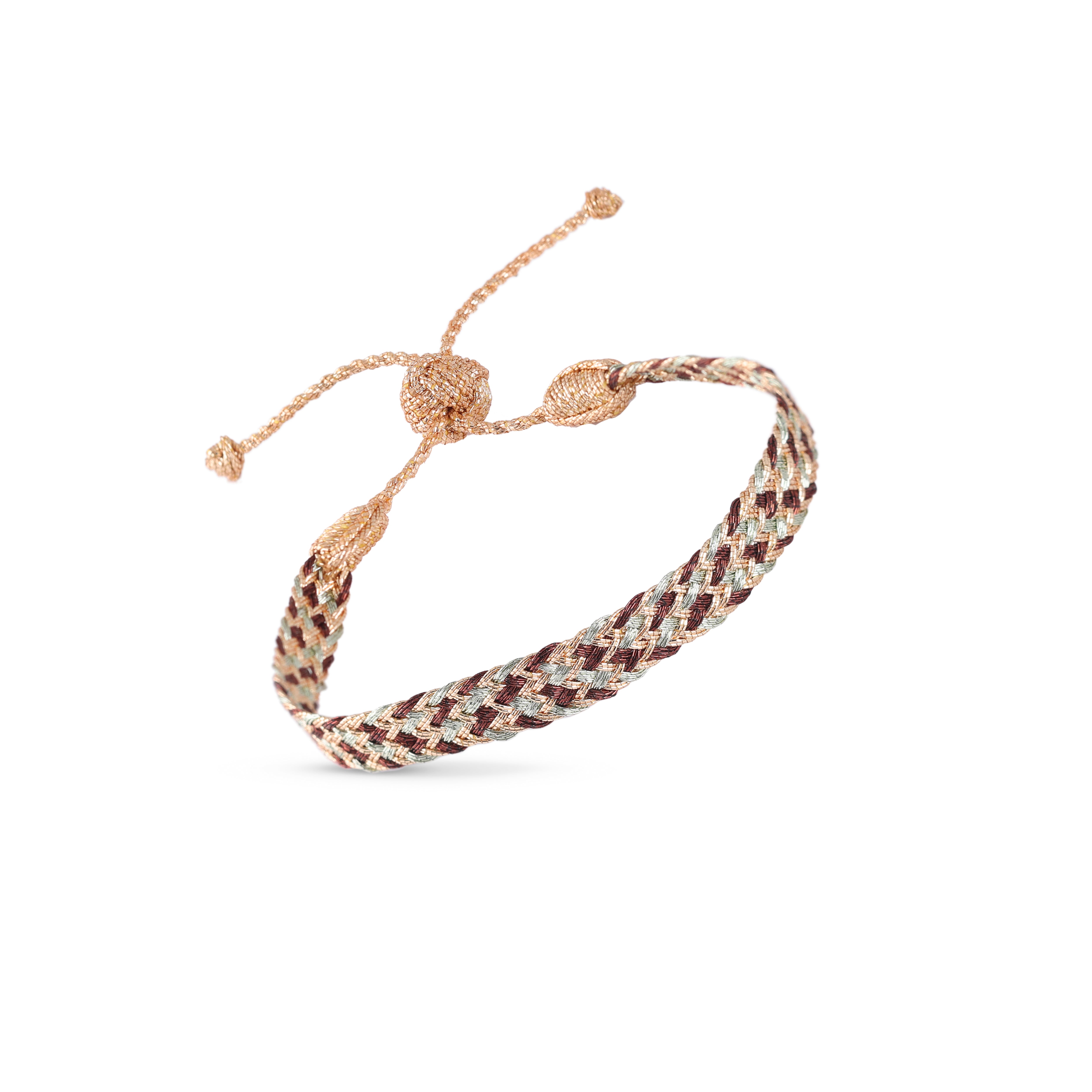Ania nº2 Bracelet in Peach Choco Almond