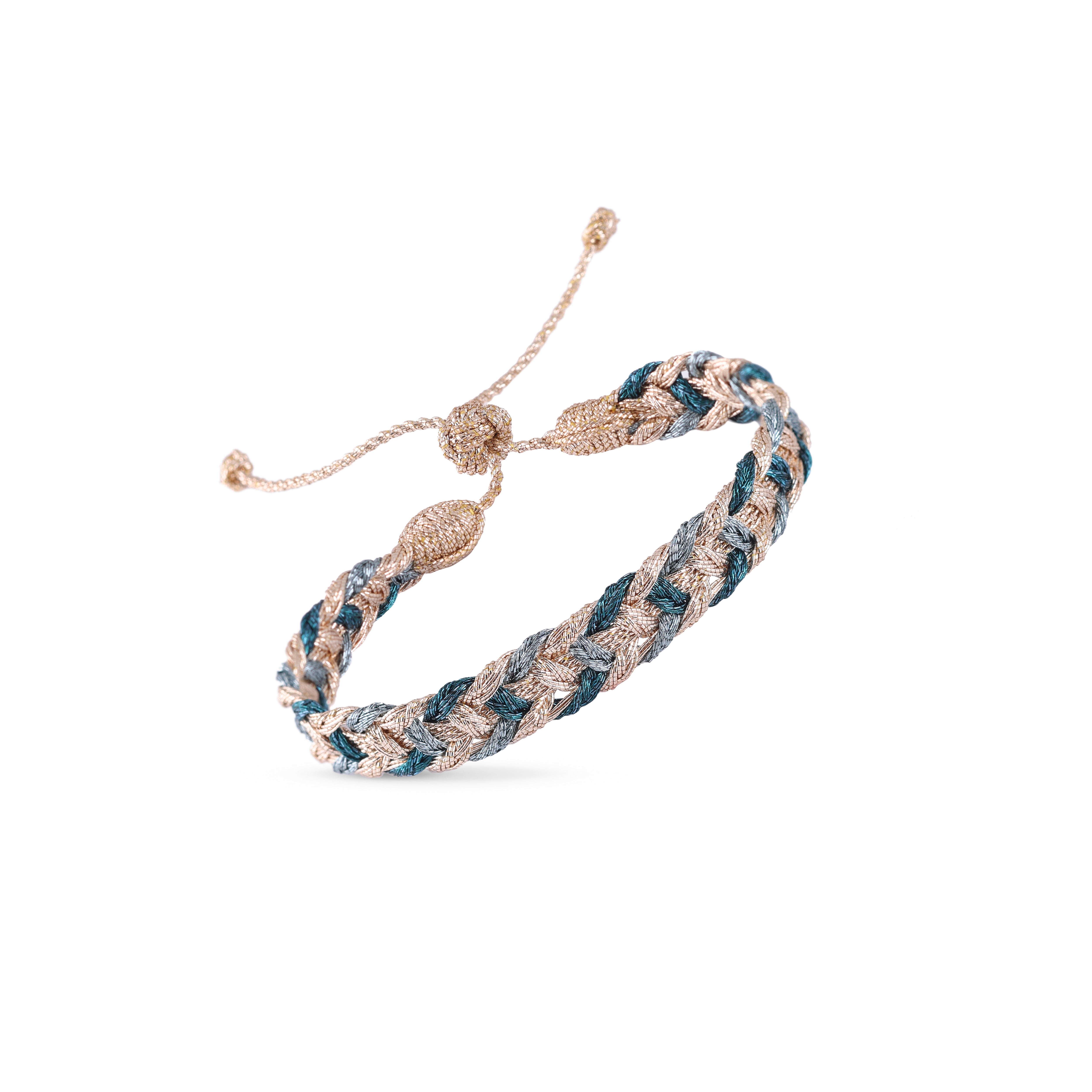 Ayla nº2 Bracelet in Rose Gold Nickel Blue