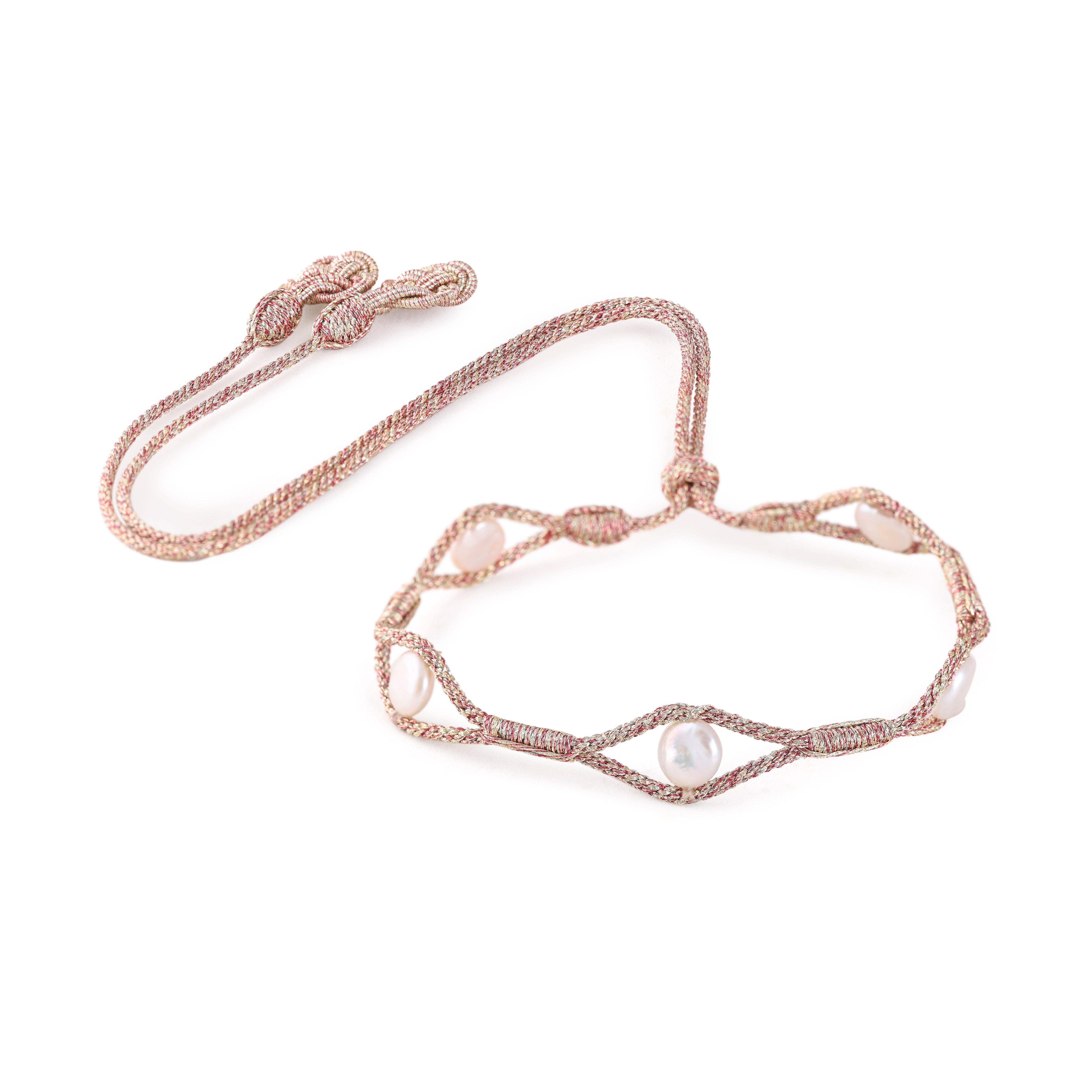 Aynara nº1 Choker in Gold Almond Brick Red