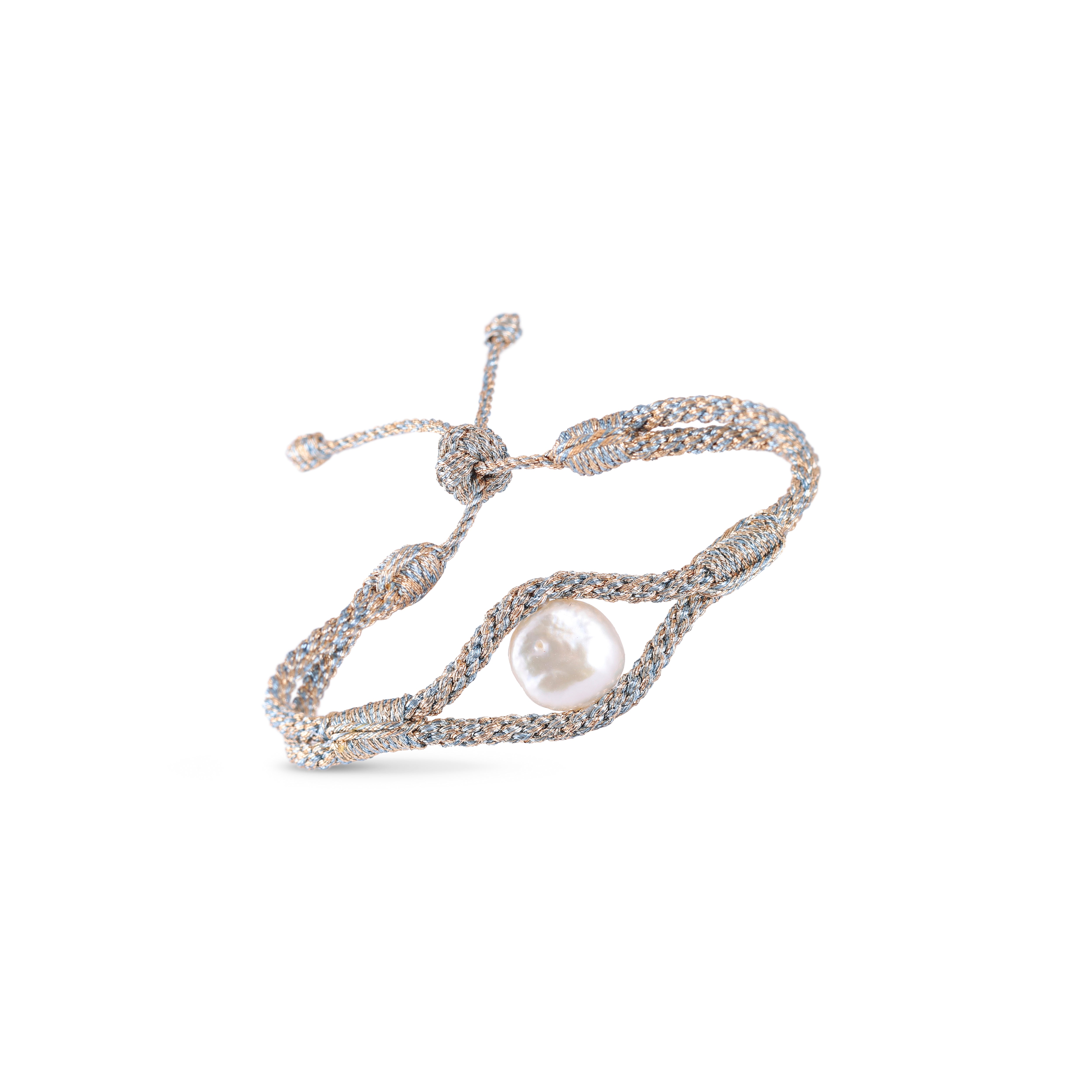 Aynara nº1 Bracelet in Peach Powder Blue