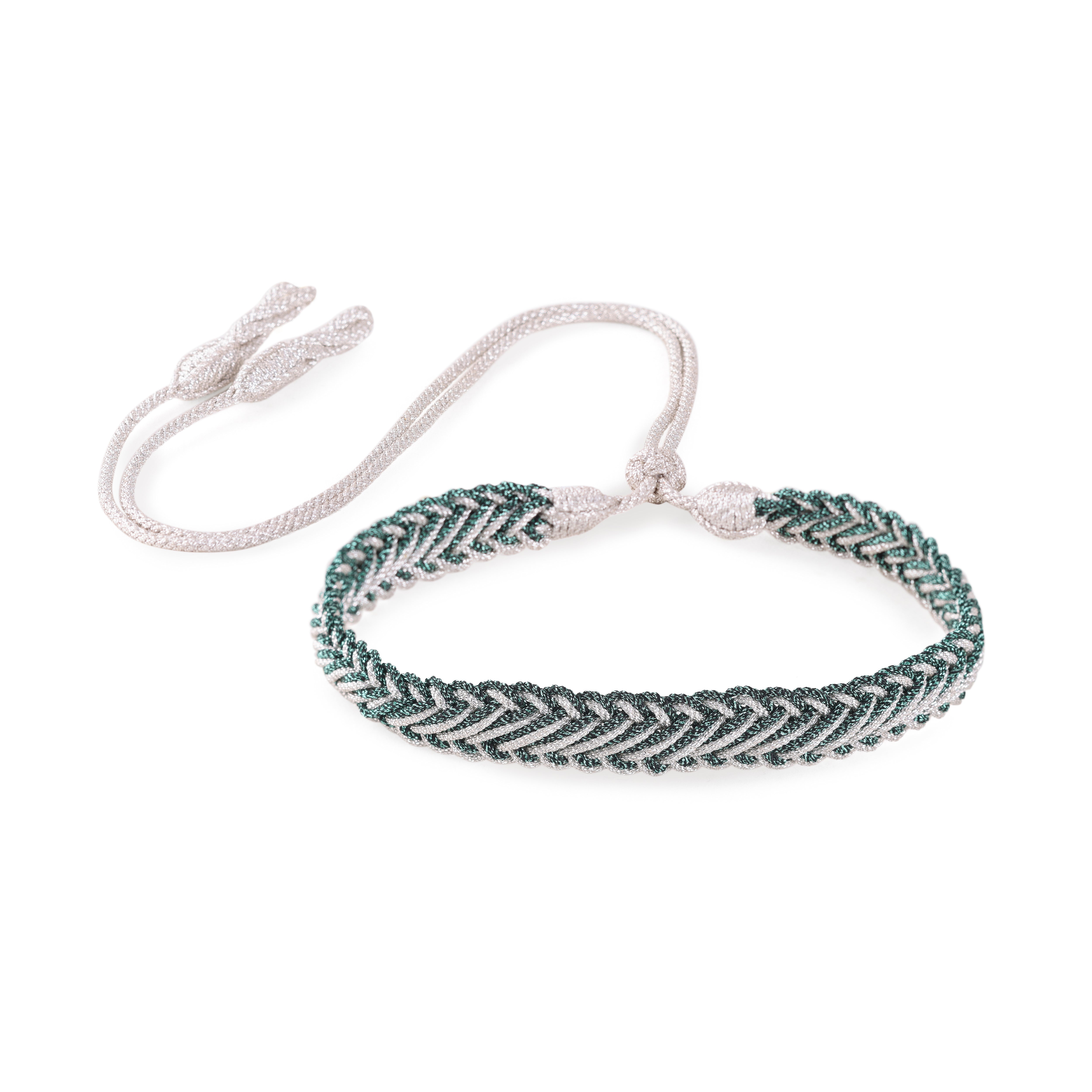 Azal nº2 Choker in Silver Bright Jade
