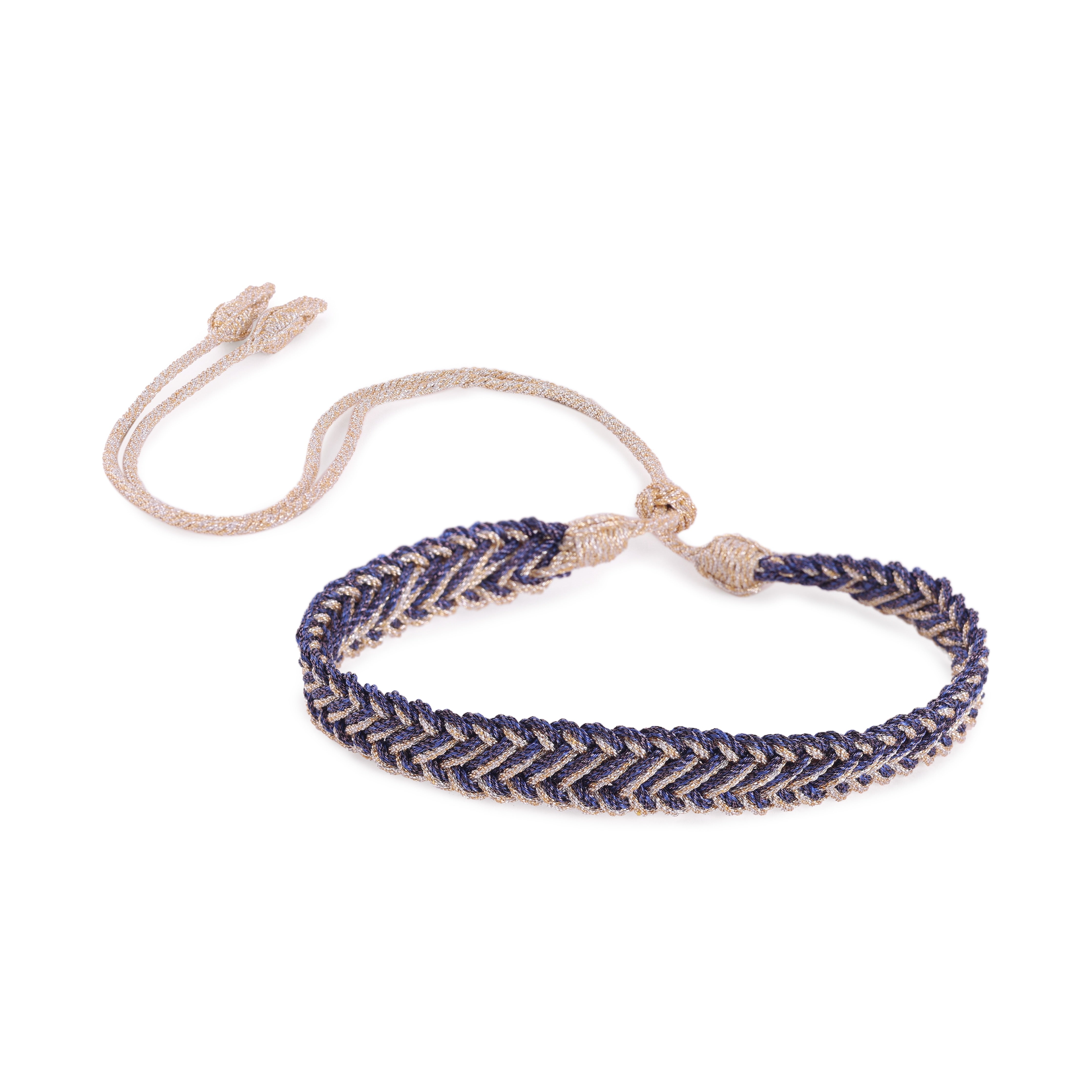 Azal n°2 Choker in Gold Silver Fig